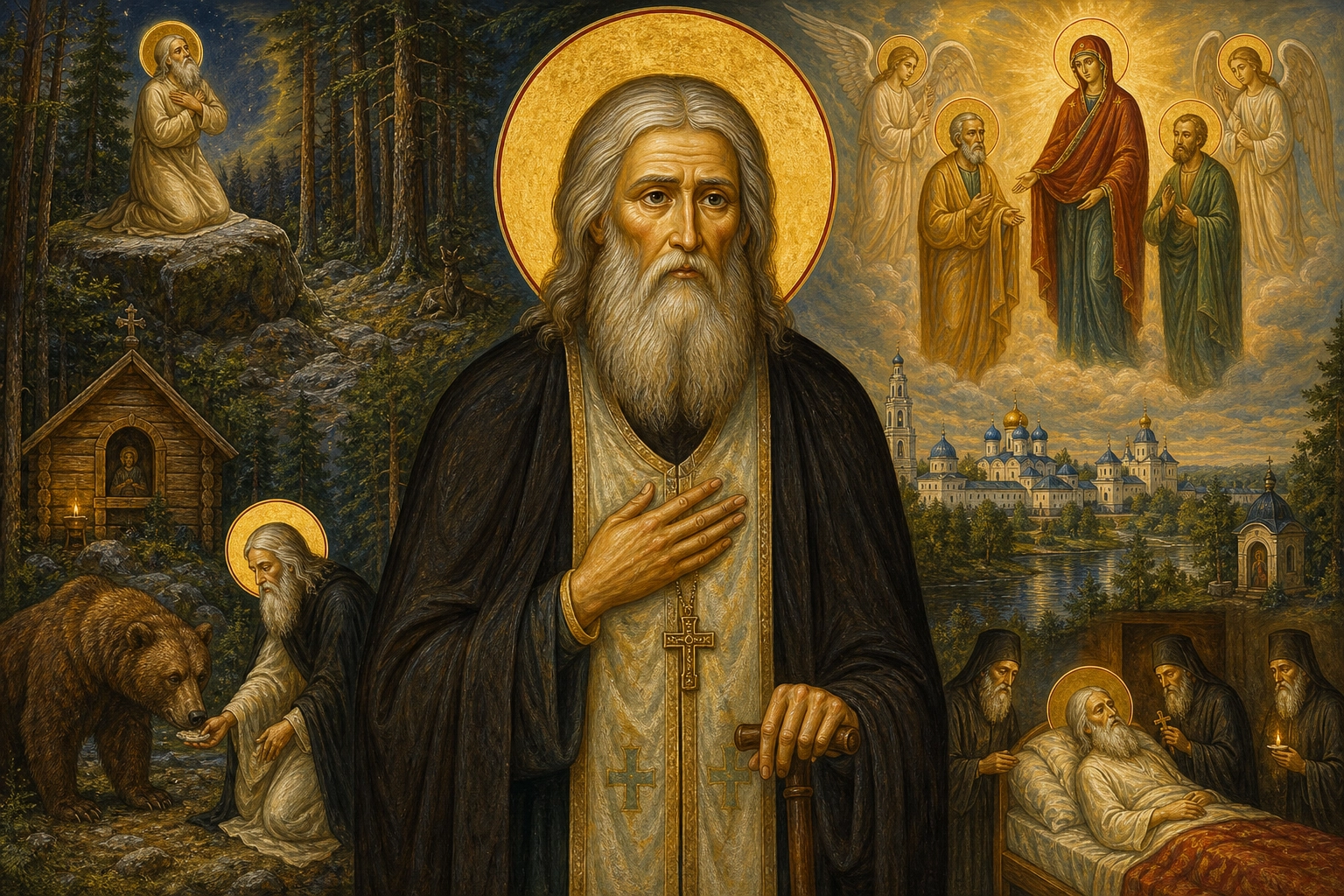 Εικόνα: Ο Φλεγόμενος Ασκητής του Σαρώφ
