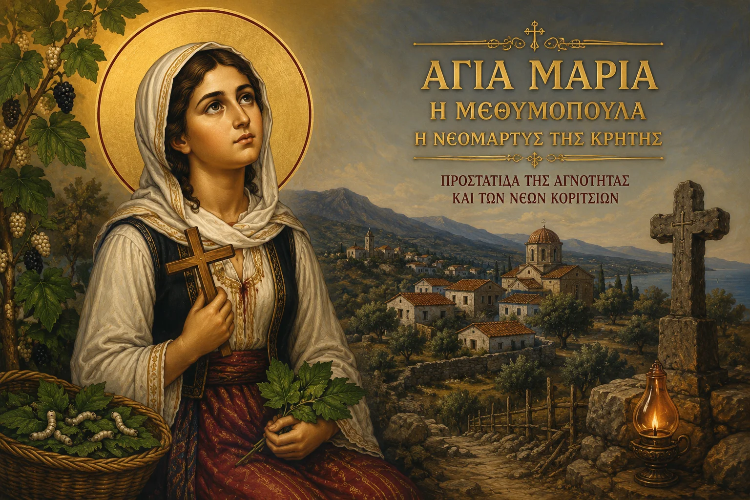 Εικόνα: Αγία Μαρία η Μεθυμοπούλα η Νεομάρτυς της Κρήτης