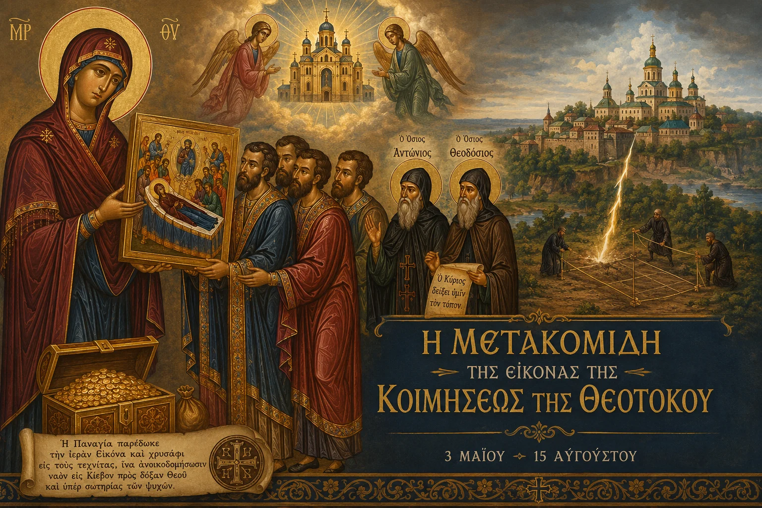 Εικόνα: Μετακομιδή Εικόνας Κοιμήσεως Θεοτόκου