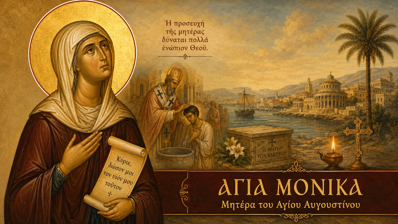 Εικόνα: Αγία Μόνικα μητέρα Αγίου Αυγουστίνου