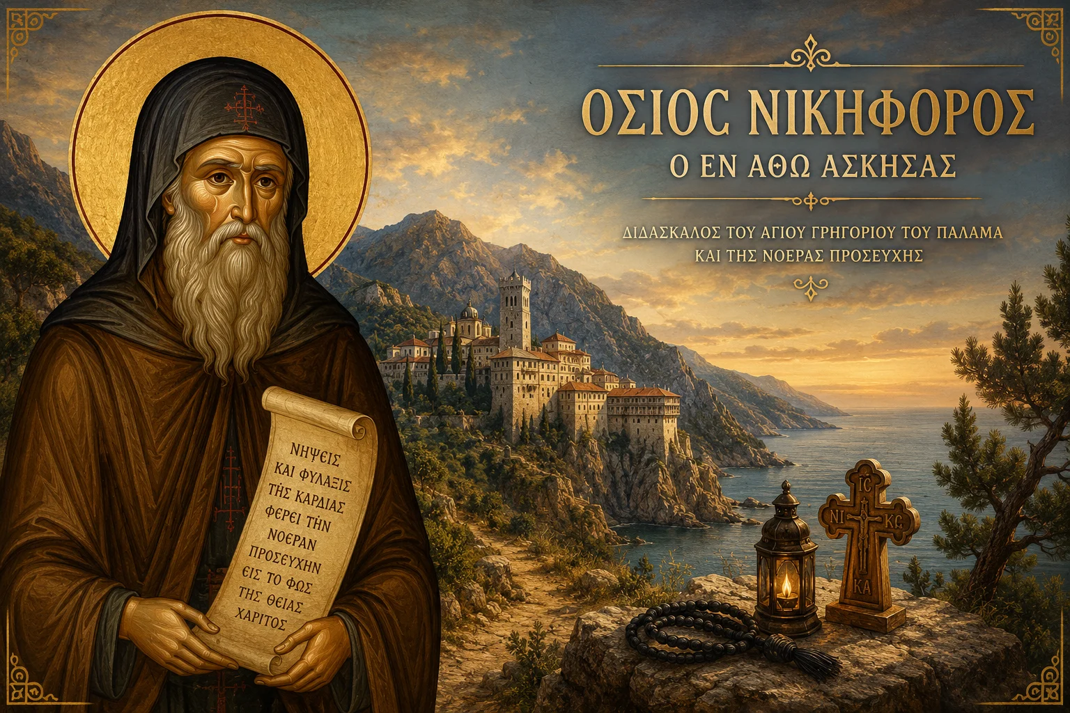 Εικόνα: Όσιος Νικηφόρος ο εν Άθω ασκήσας