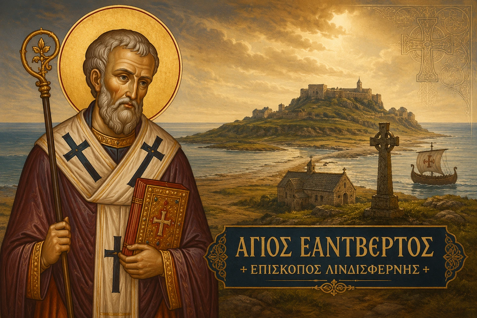 Εικόνα: Άγιος Έαντβέρτος Επίσκοπος Λινδισφέρνης