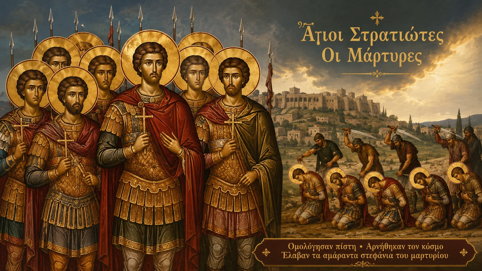 Εικόνα: Άγιοι Στρατιώτες Οι Μάρτυρες