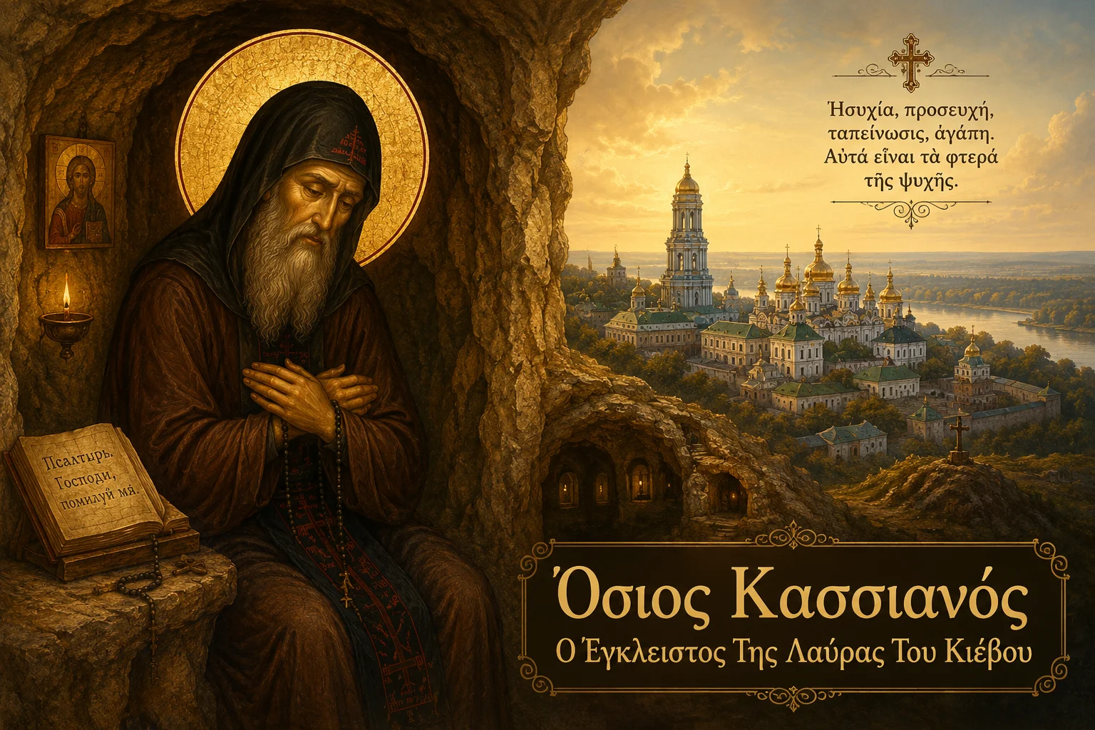 Εικόνα: Όσιος Κασσιανός Ο Έγκλειστος Της Λαύρας Του Κιέβου