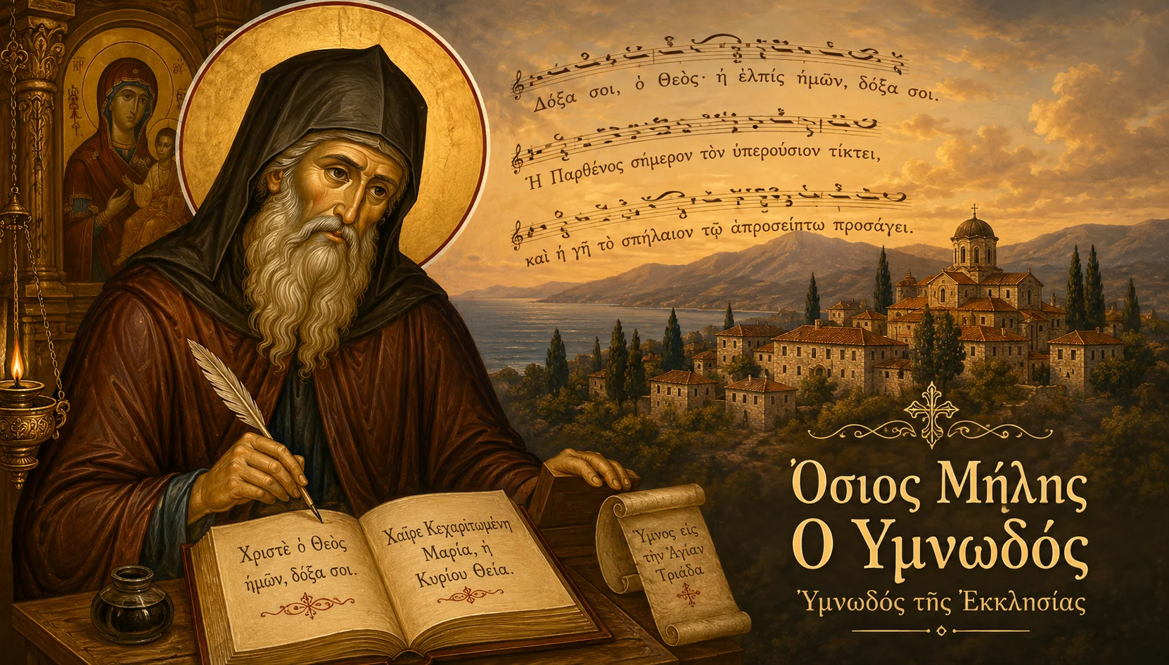 Εικόνα: Όσιος Μήλης Ο Υμνωδός