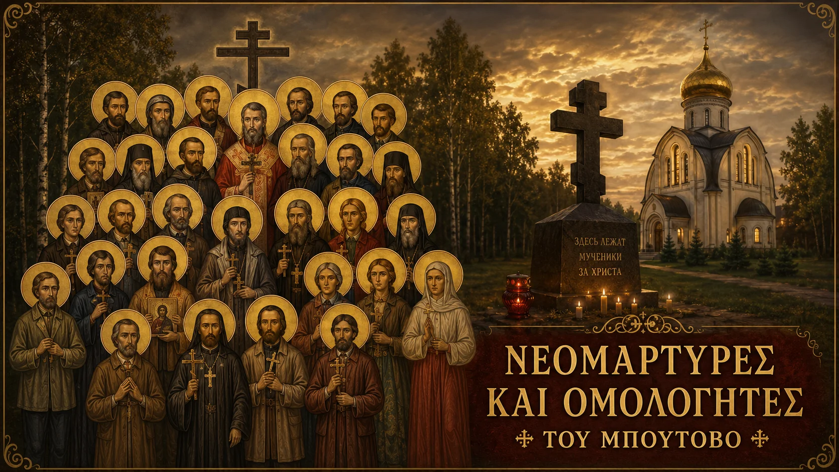 Εικόνα: Νεομάρτυρες Και Ομολογητές Του Μπούτοβο