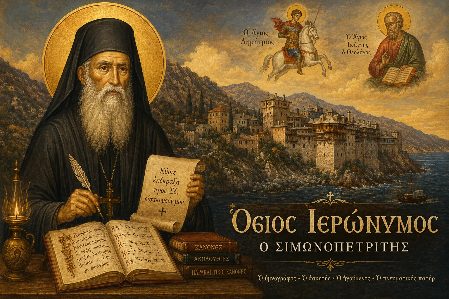 Εικόνα: Όσιος Ιερώνυμος Ο Σιμωνοπετρίτης