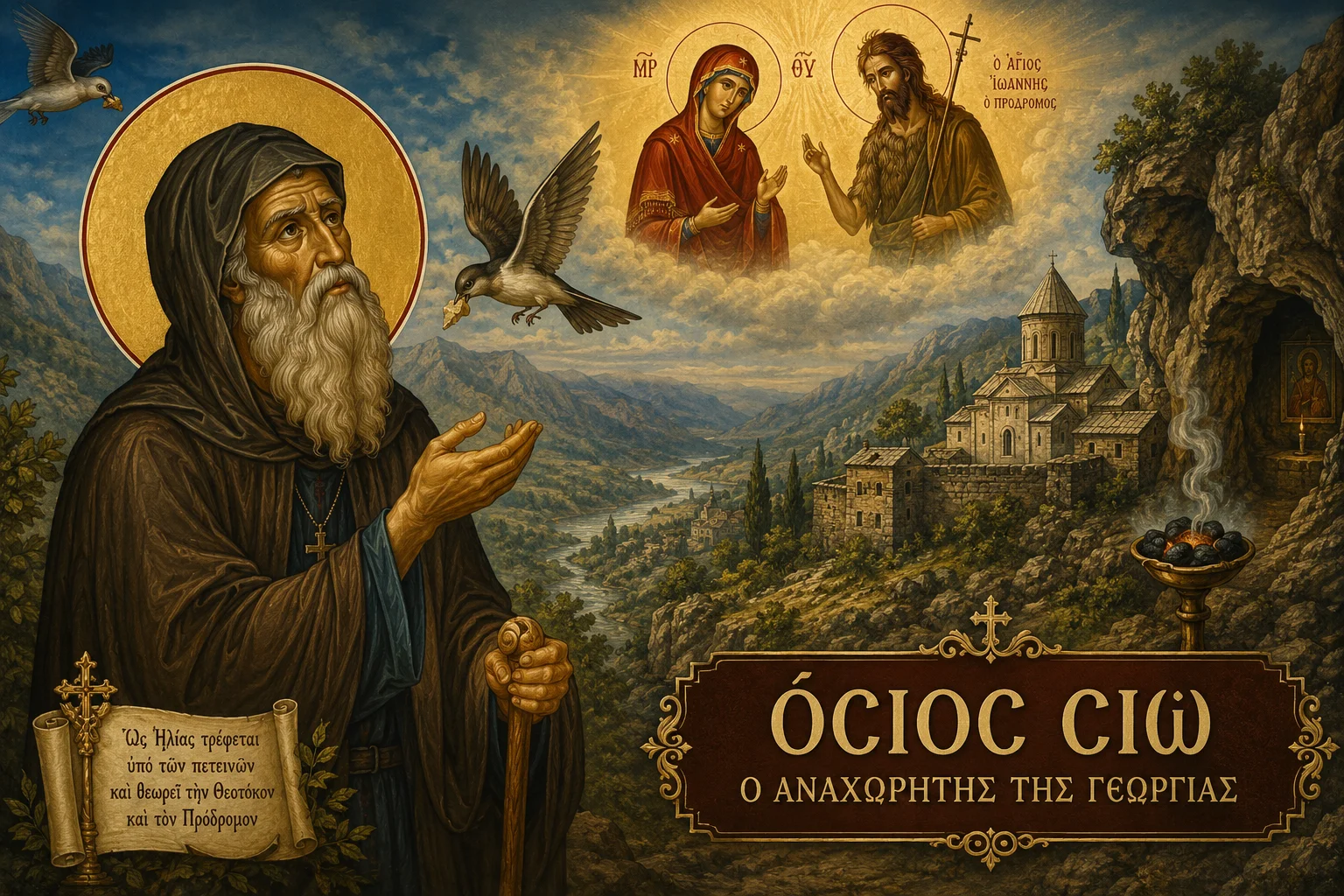 Εικόνα: Όσιος Σιώ Ο Αναχωρητής Της Γεωργίας