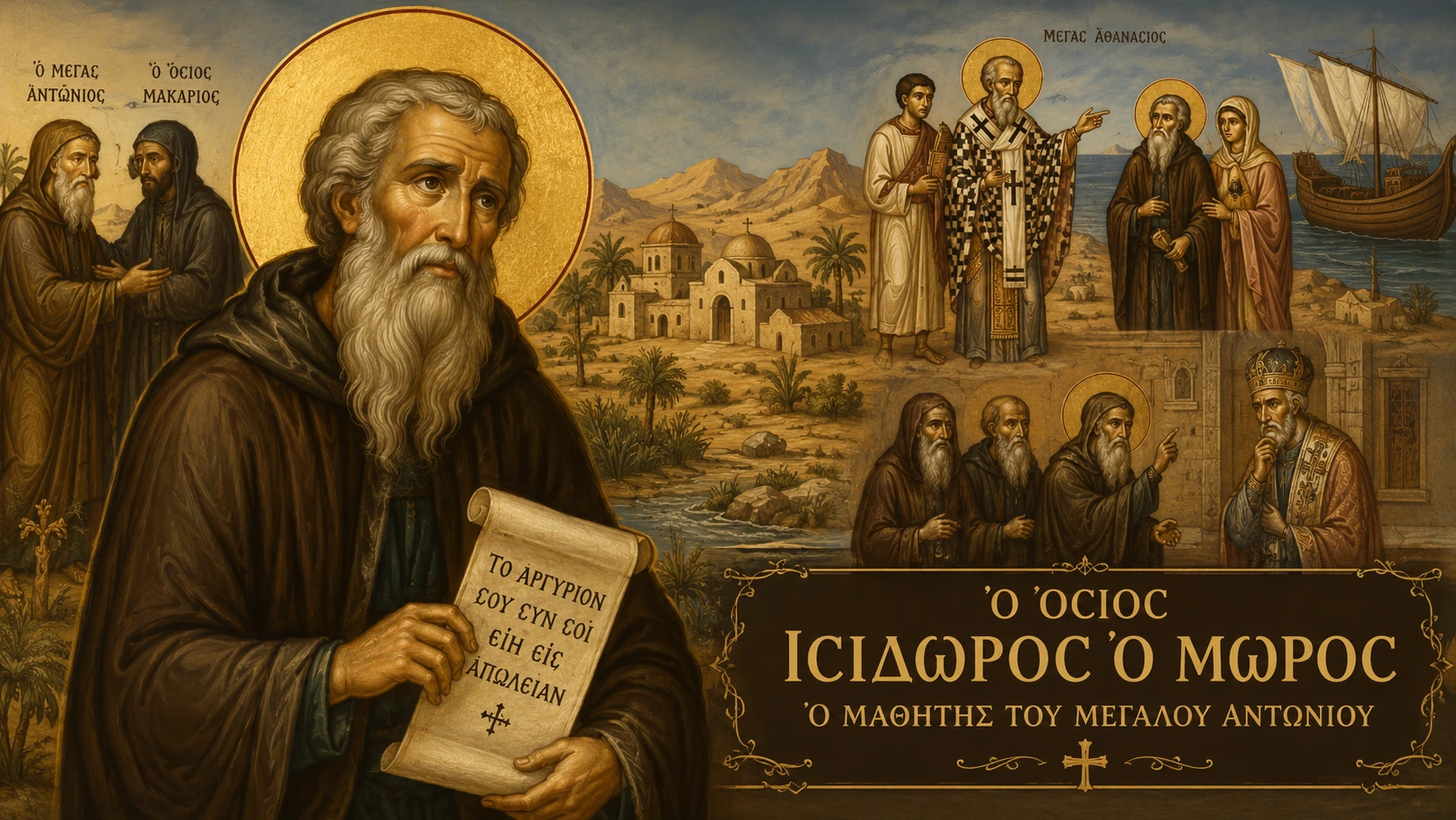 Εικόνα: Ο Όσιος Ισίδωρος ο Μωρός ο Μαθητής του Μεγάλου Αντωνίου