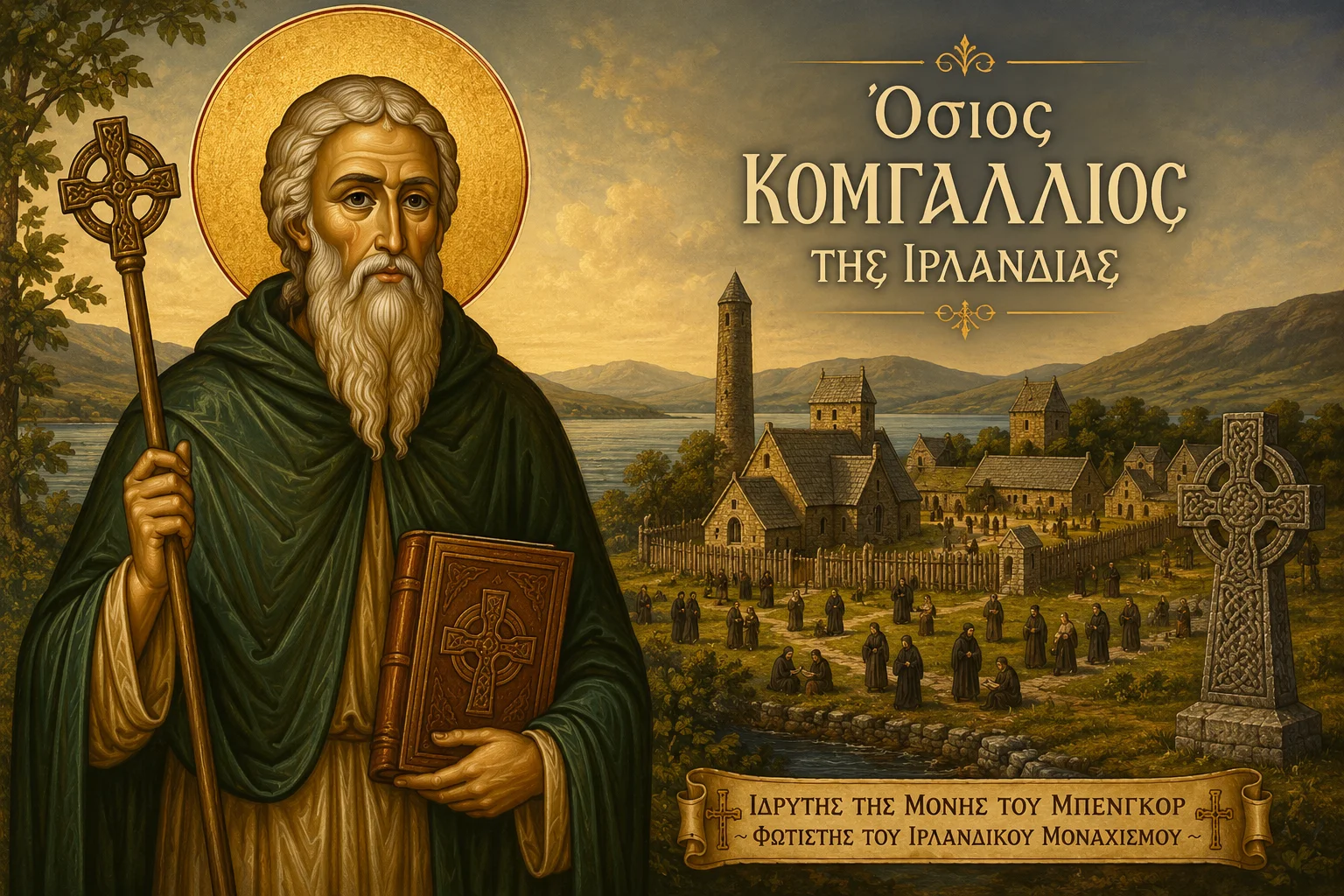 Εικόνα: Όσιος Κομγάλλιος Της Ιρλανδίας