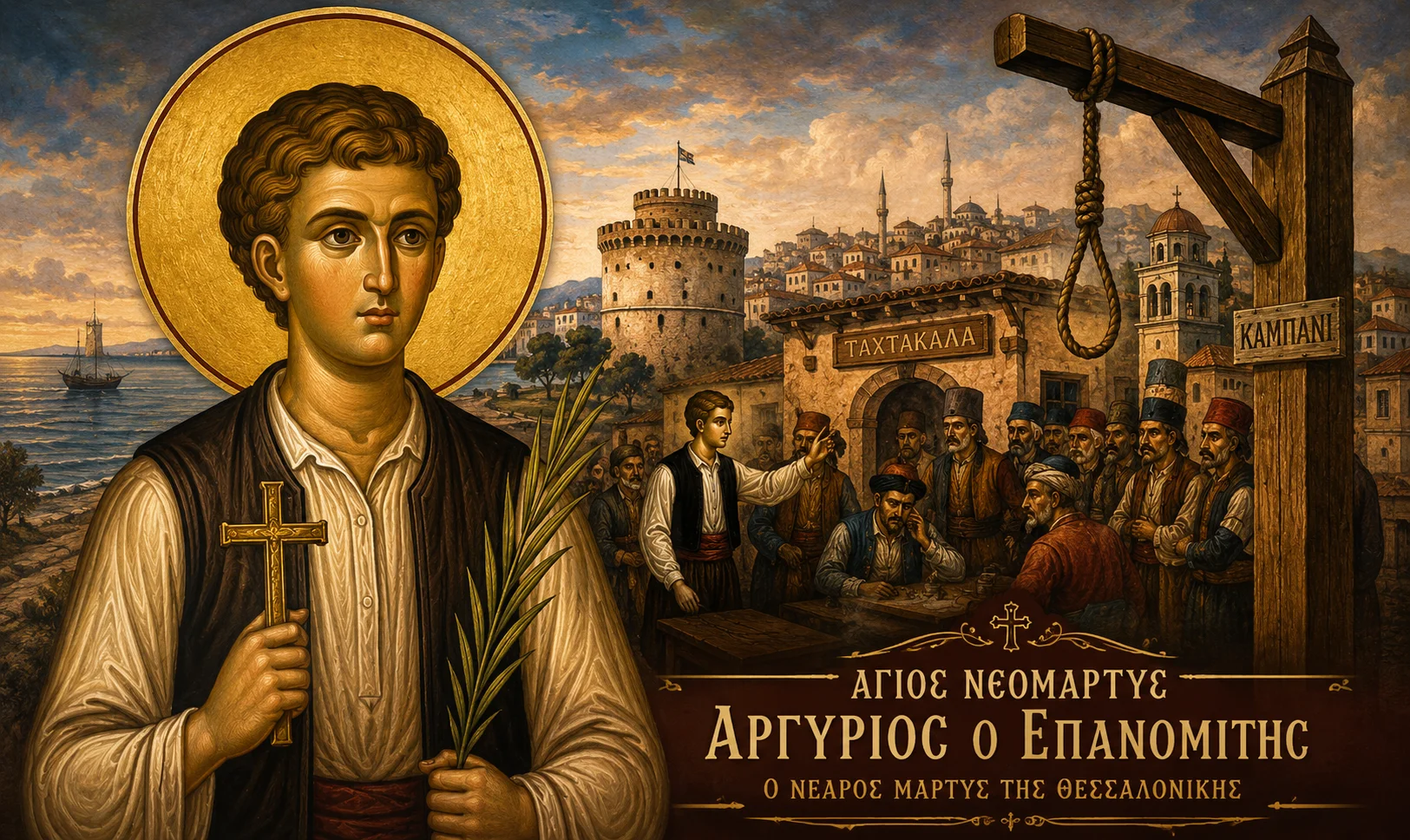 Εικόνα: Άγιος Νεομάρτυς Αργύριος ο Επανομίτης