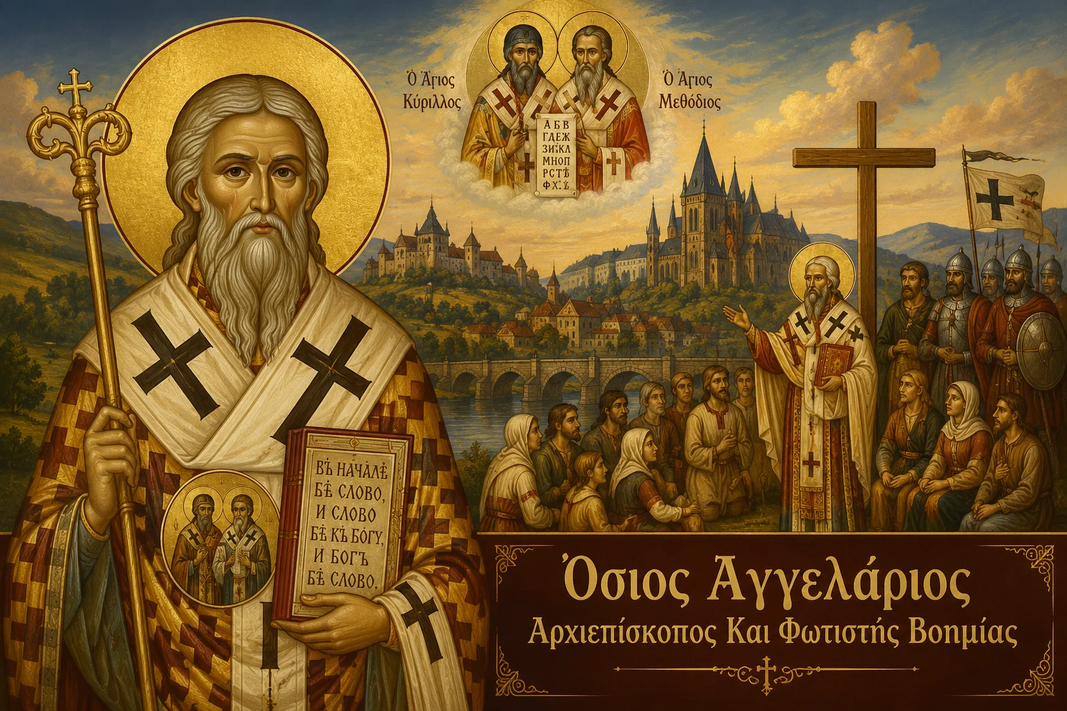 Εικόνα: Όσιος Αγγελάριος Αρχιεπίσκοπος Και Φωτιστής Βοημίας