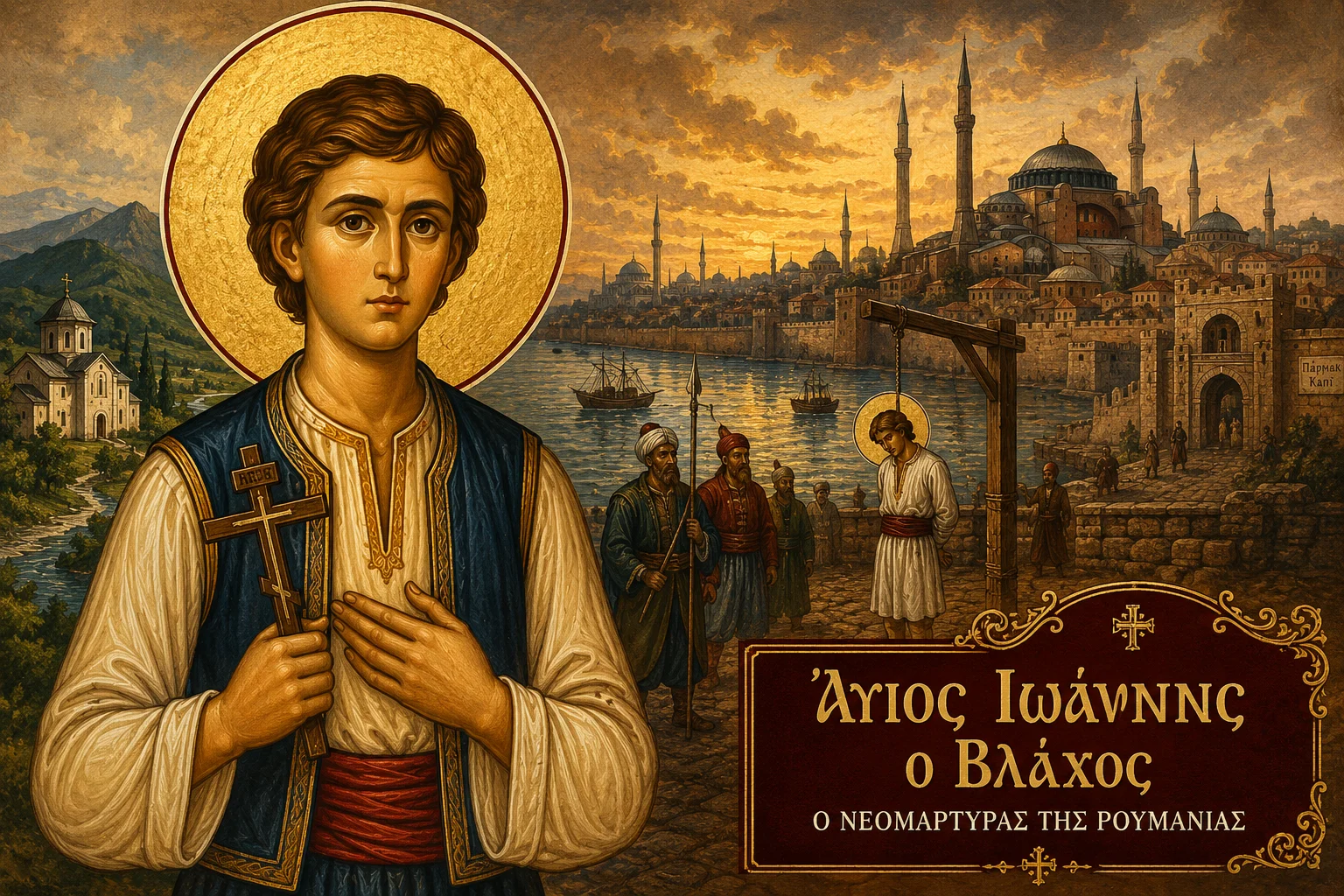 Εικόνα: Άγιος Ιωάννης Ο Βλάχος Ο Νεομάρτυρας Της Ρουμανίας