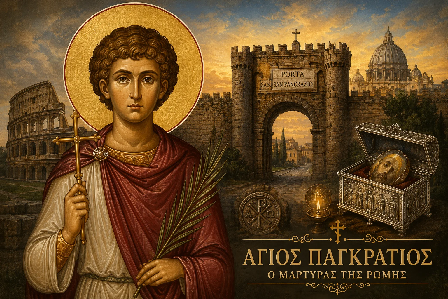 Εικόνα: Άγιος Παγκράτιος Ο Μάρτυρας Της Ρώμης