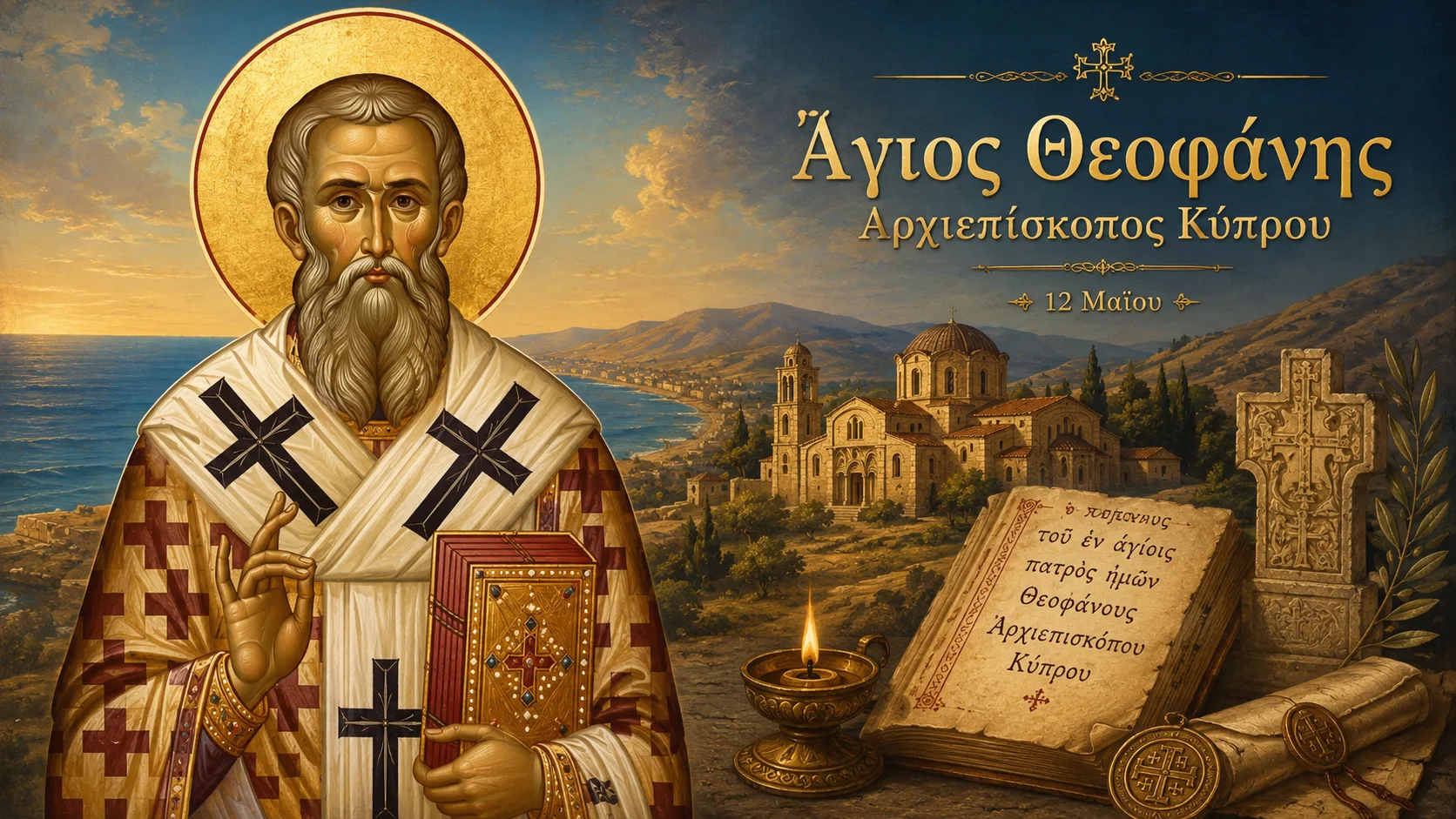 Εικόνα: Άγιος Θεοφάνης Αρχιεπίσκοπος Κύπρου