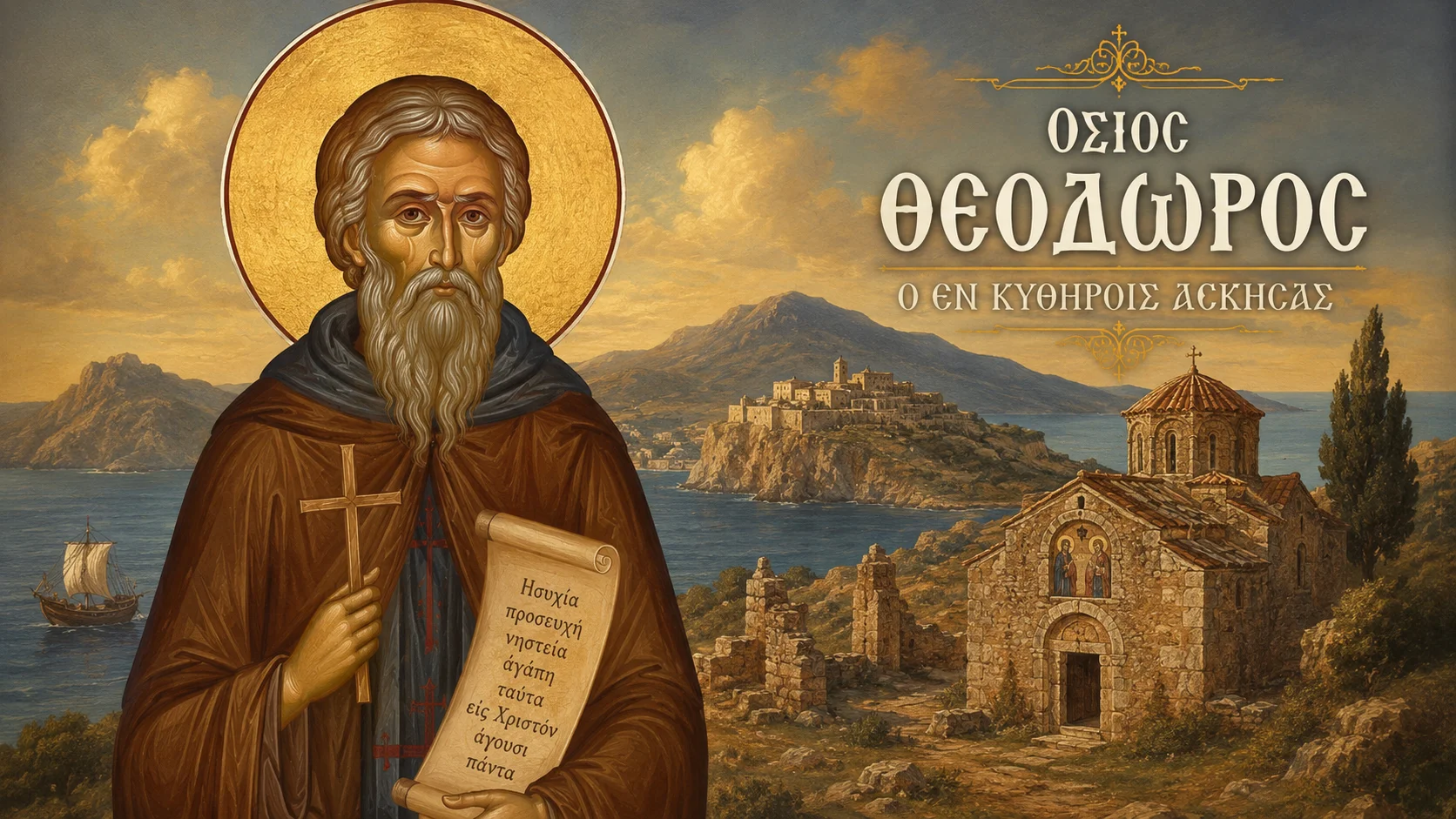 Εικόνα: Όσιος Θεόδωρος Ο Εν Κυθήροις Ασκήσας