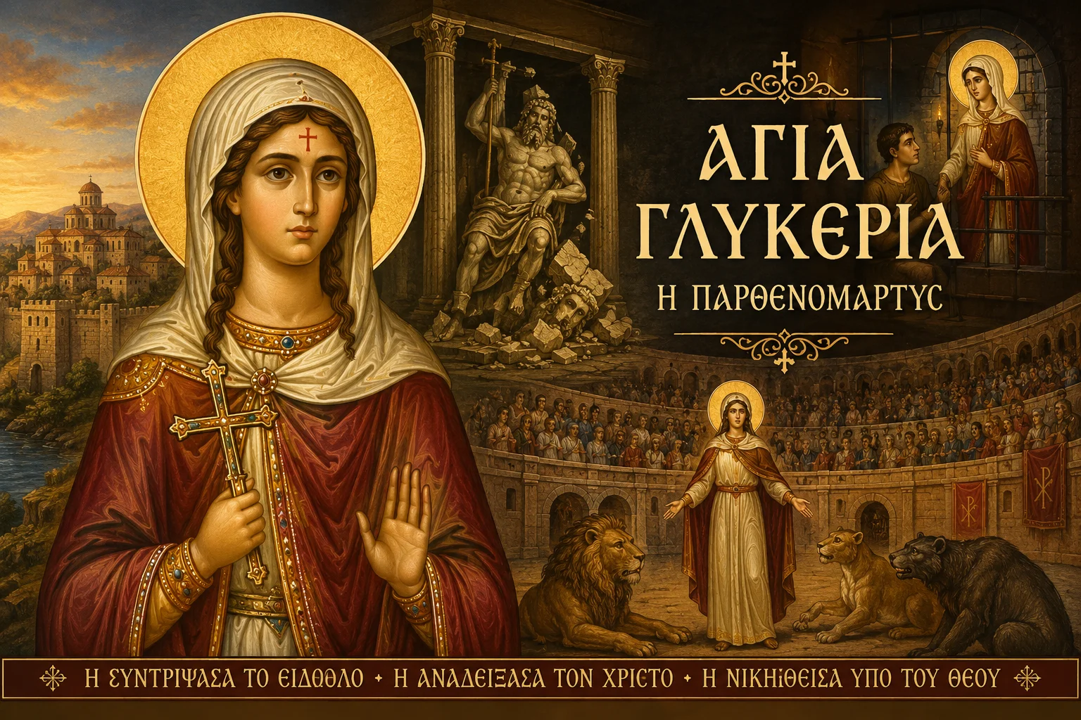 Εικόνα: Αγία Γλυκερία Η Παρθενομάρτυς