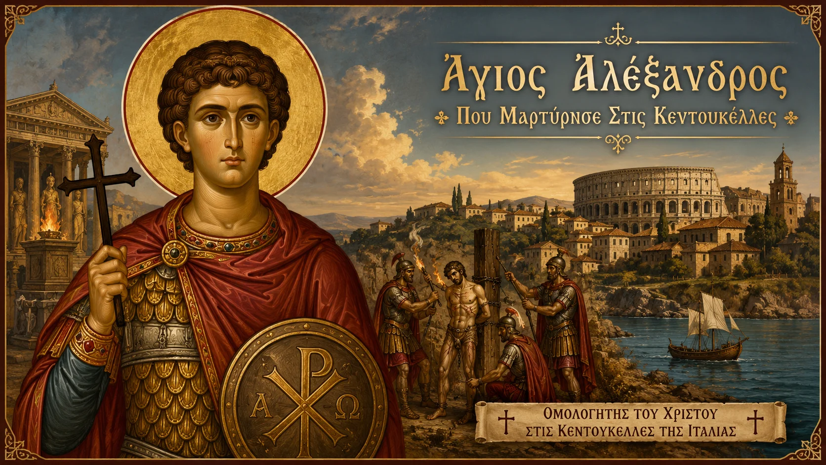 Εικόνα: Άγιος Αλέξανδρος Που Μαρτύρησε Στις Κεντουκέλλες