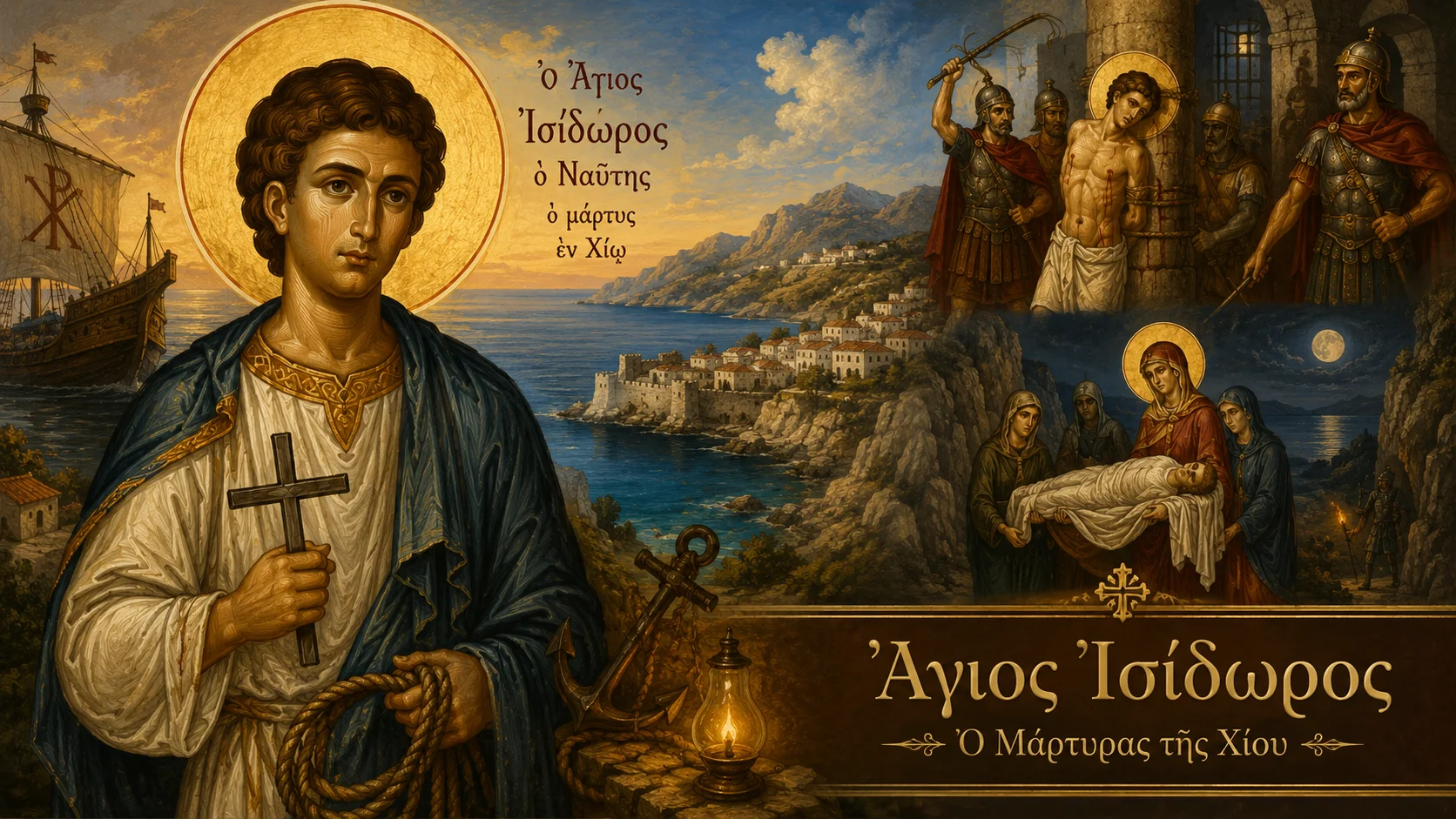 Εικόνα: Άγιος Ισίδωρος Που Μαρτύρησε Στη Χίο