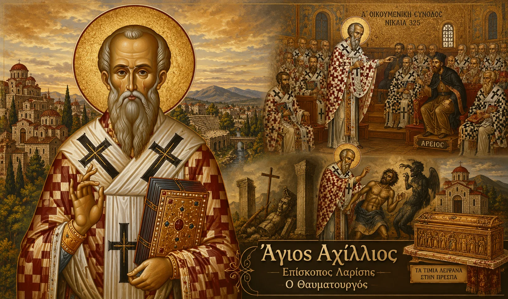 Εικόνα: Άγιος Αχίλλιος Επίσκοπος Λαρίσης Ο Θαυματουργός