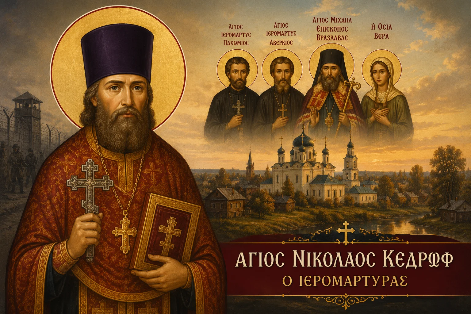 Εικόνα: Άγιος Νικόλαος Κεδρώφ Ο Ιερομάρτυρας