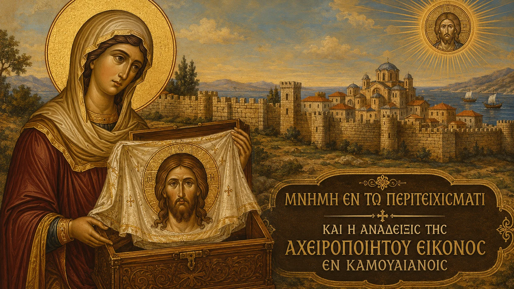 Εικόνα: Μνήμη Εν Τω Περιτειχίσματι Και Η Ανάδειξις Της Αχειροποιήτου Εικόνος Εν Καμουλιανοίς