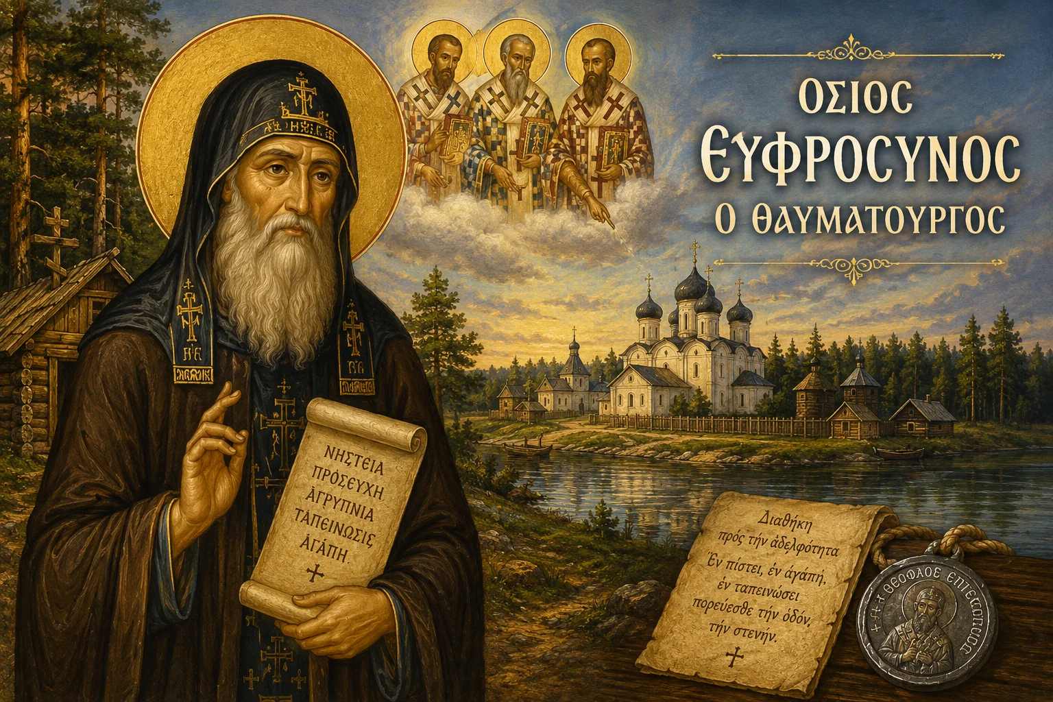 Εικόνα: Όσιος Ευφρόσυνος Ο Θαυματουργός
