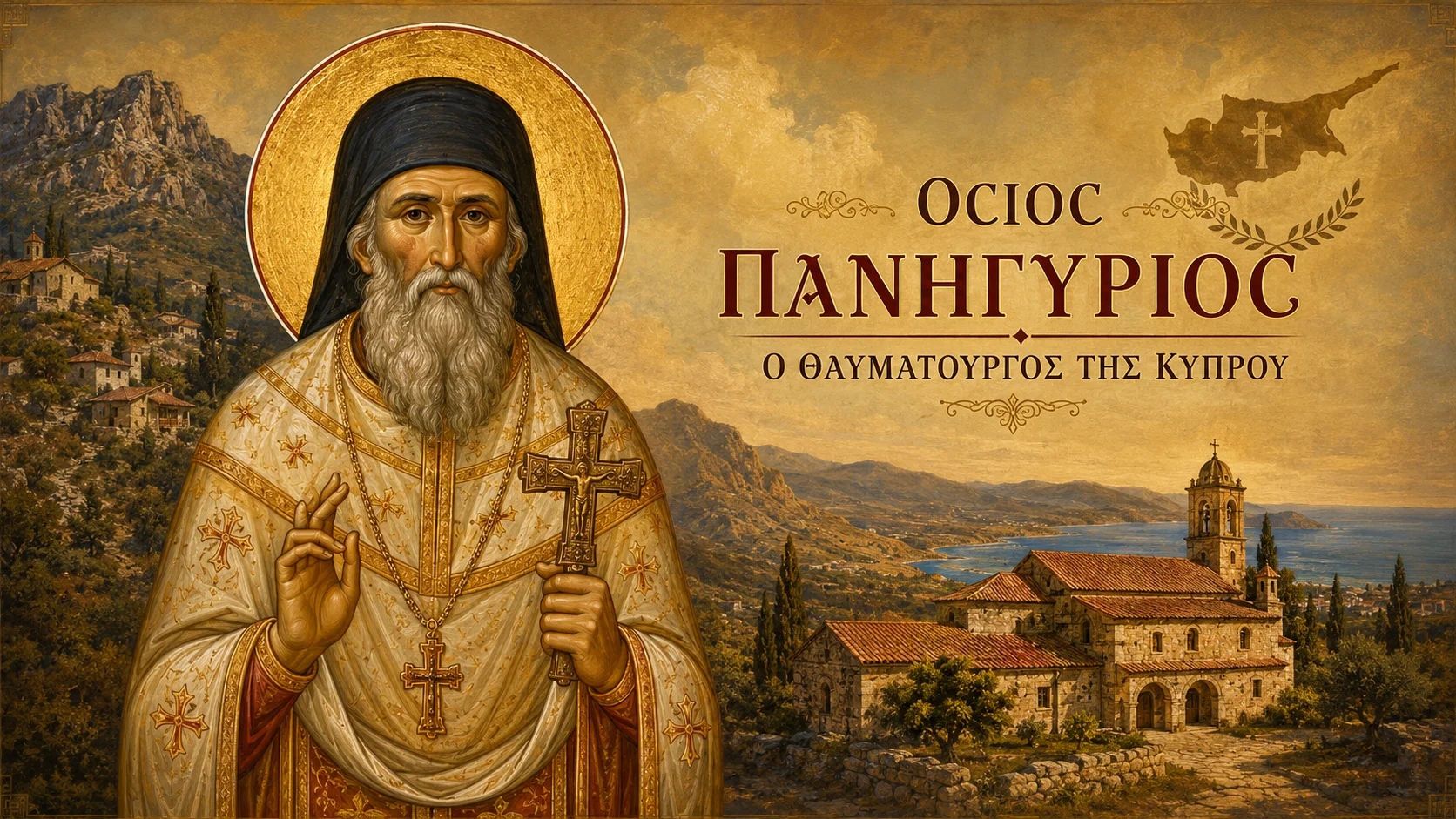 Εικόνα: Όσιος Πανηγύριος Ο Θαυματουργός Της Κύπρου