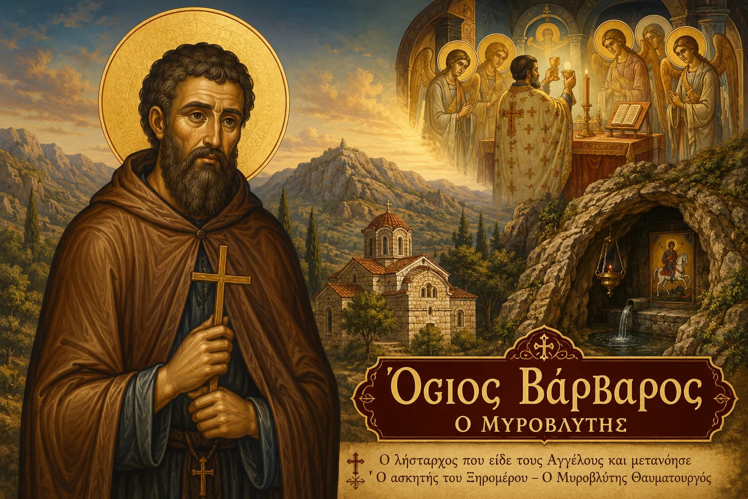 Εικόνα: Όσιος Βάρβαρος Ο Μυροβλύτης