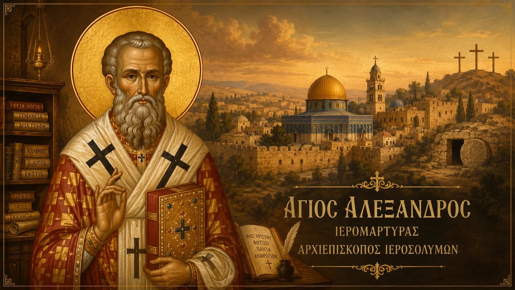 Εικόνα: Άγιος Αλέξανδρος Ιερομάρτυρας Αρχιεπίσκοπος Ιεροσολύμων