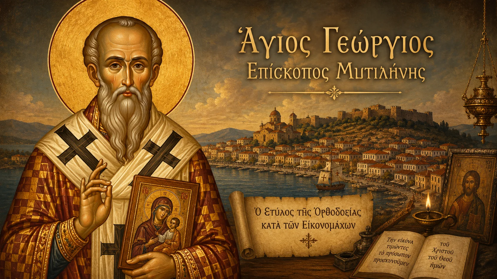 Εικόνα: Άγιος Γεώργιος Επίσκοπος Μυτιλήνης