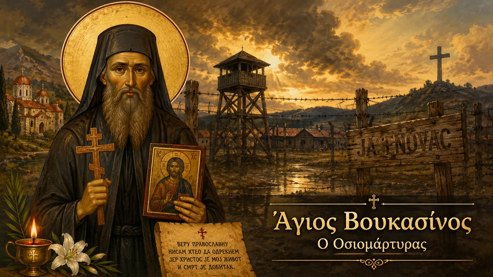 Εικόνα: Άγιος Βουκασίνος Ο Οσιομάρτυρας