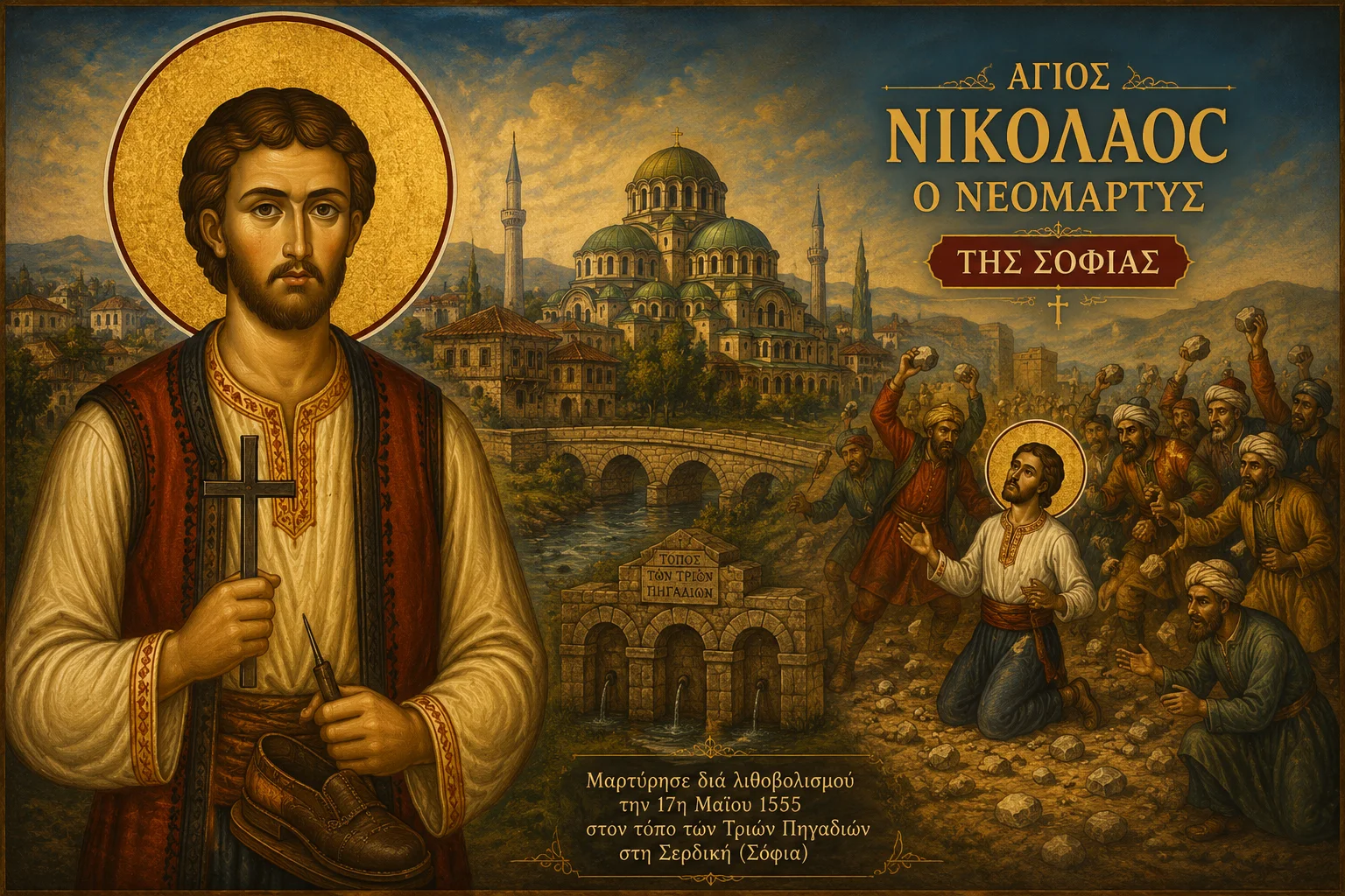 Εικόνα: Άγιος Νικόλαος Ο Νεομάρτυς Της Σοφίας