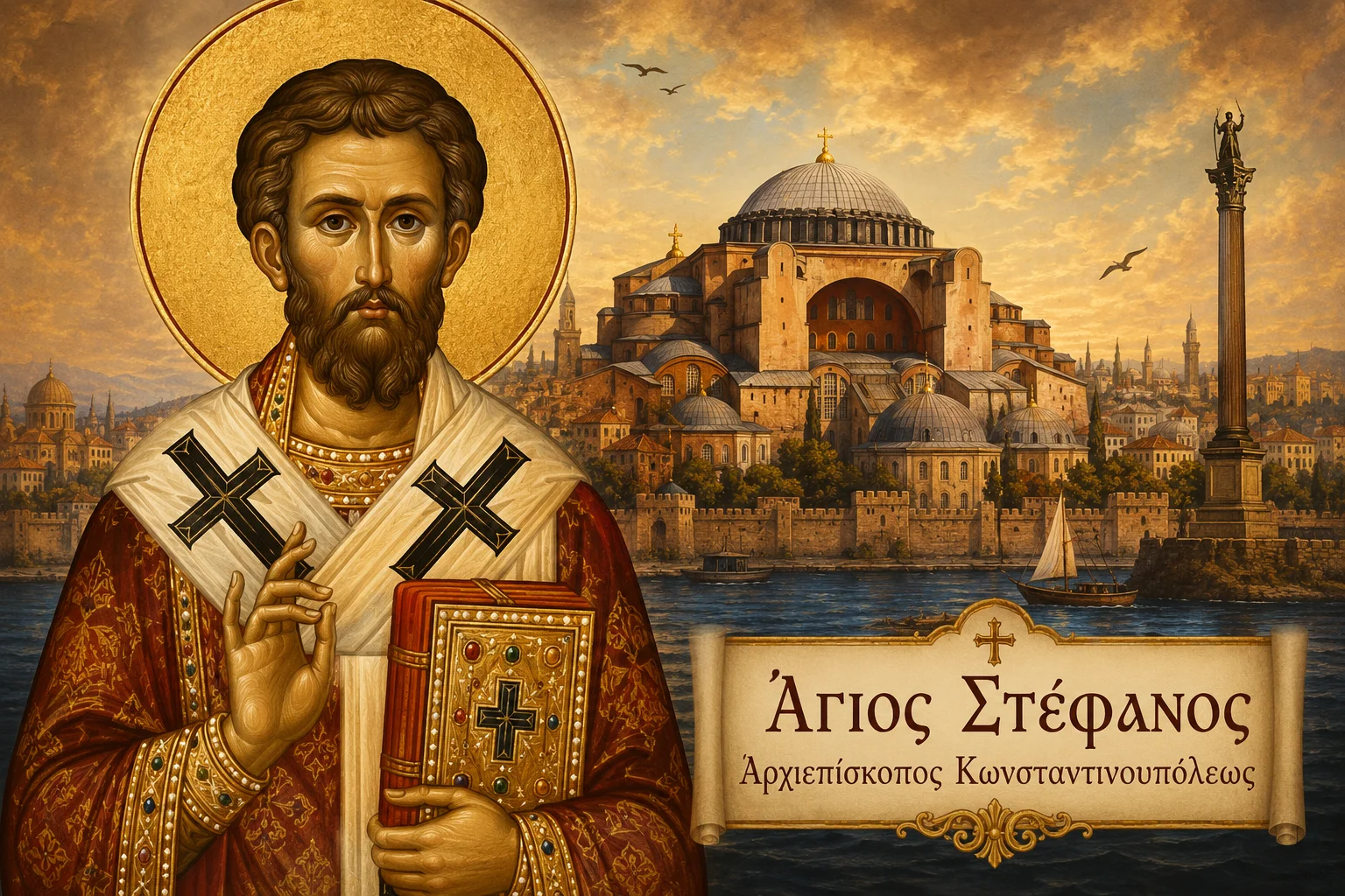 Εικόνα: Άγιος Στέφανος Αρχιεπίσκοπος Κωνσταντινουπόλεως