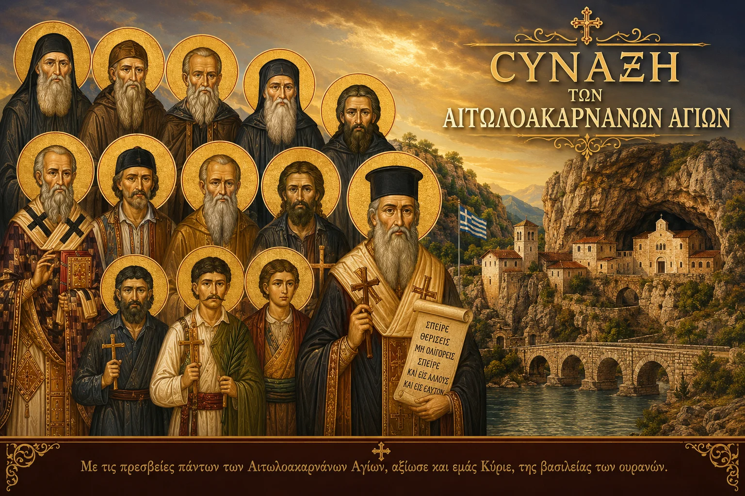 Εικόνα: Σύναξη Των Αιτωλοακαρνάνων Αγίων