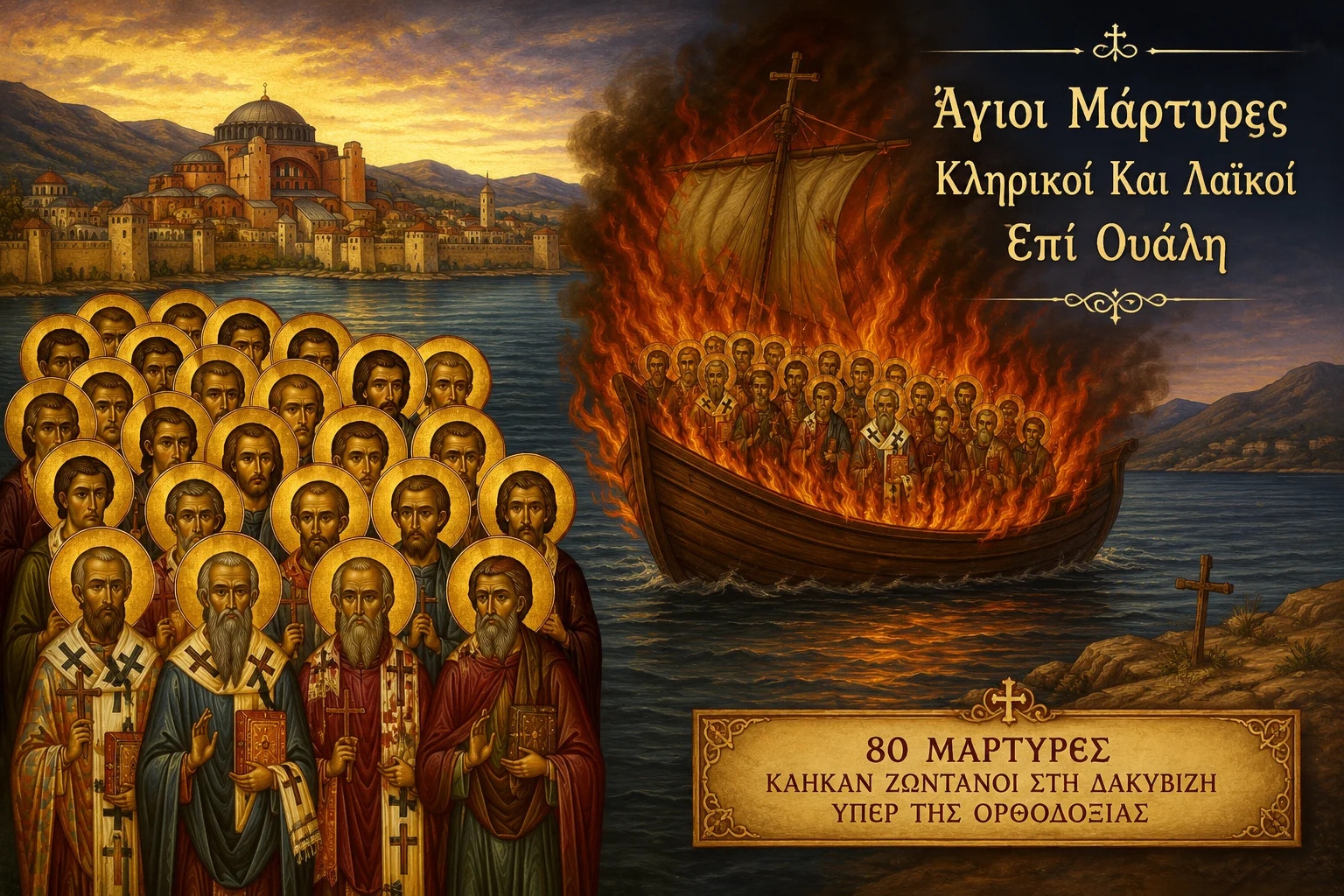 Εικόνα: Άγιοι Μάρτυρες Κληρικοί Και Λαϊκοί Επί Ουάλη