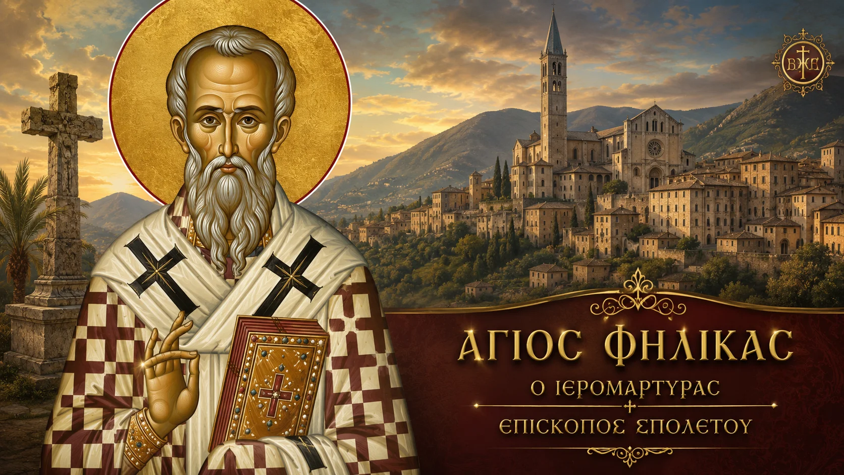 Εικόνα: Άγιος Φήλικας ο Ιερομάρτυρας Επίσκοπος Σπολέτου