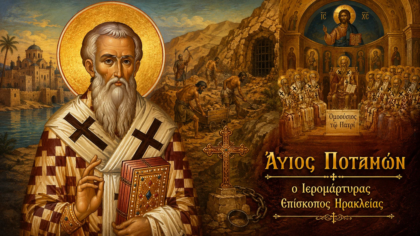 Εικόνα: Άγιος Ποταμών ο Ιερομάρτυρας Επίσκοπος Ηρακλείας