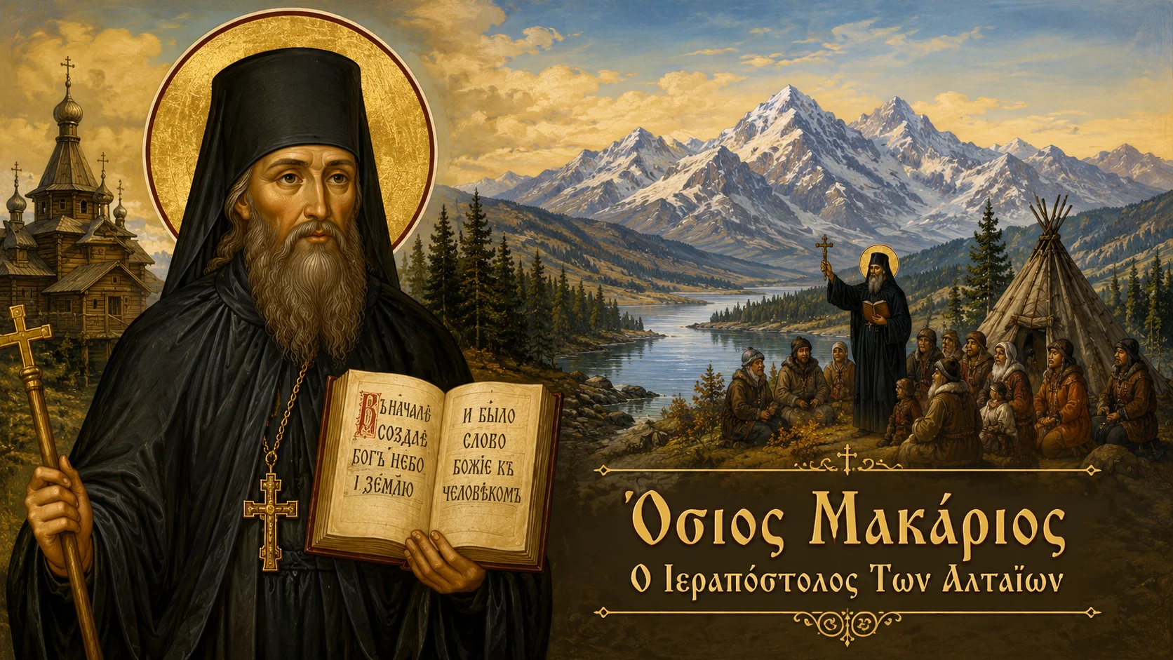 Εικόνα: Όσιος Μακάριος Ο Ιεραπόστολος Των Αλταΐων