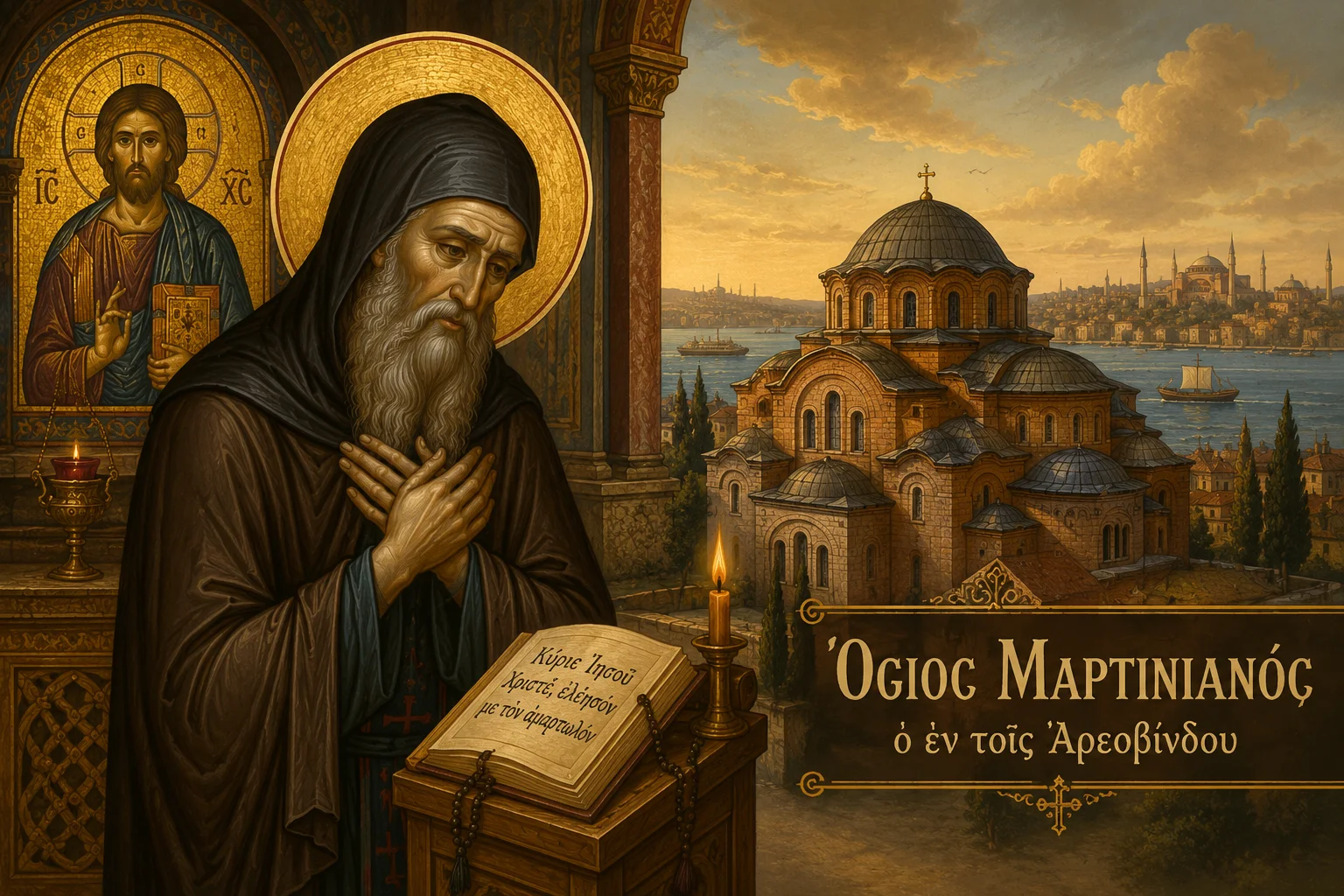 Εικόνα: Όσιος Μαρτινιανός ο εν τοις Αρεοβίνδου