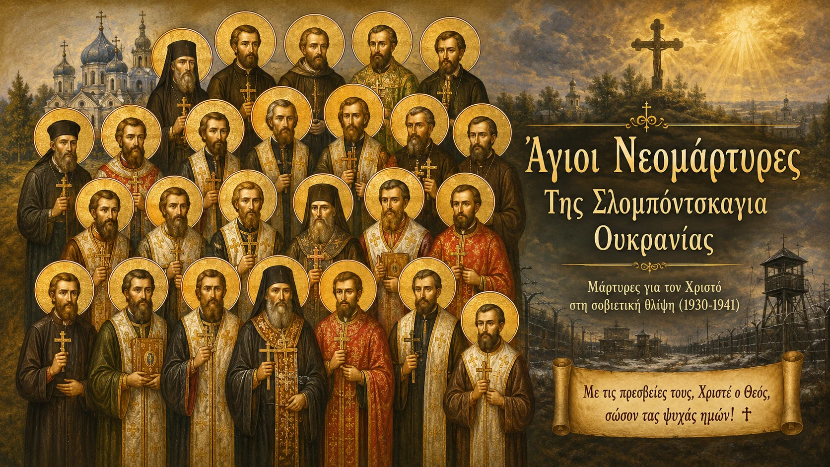 Εικόνα: Άγιοι Νεομάρτυρες Της Σλομπόντσκαγια Ουκρανίας