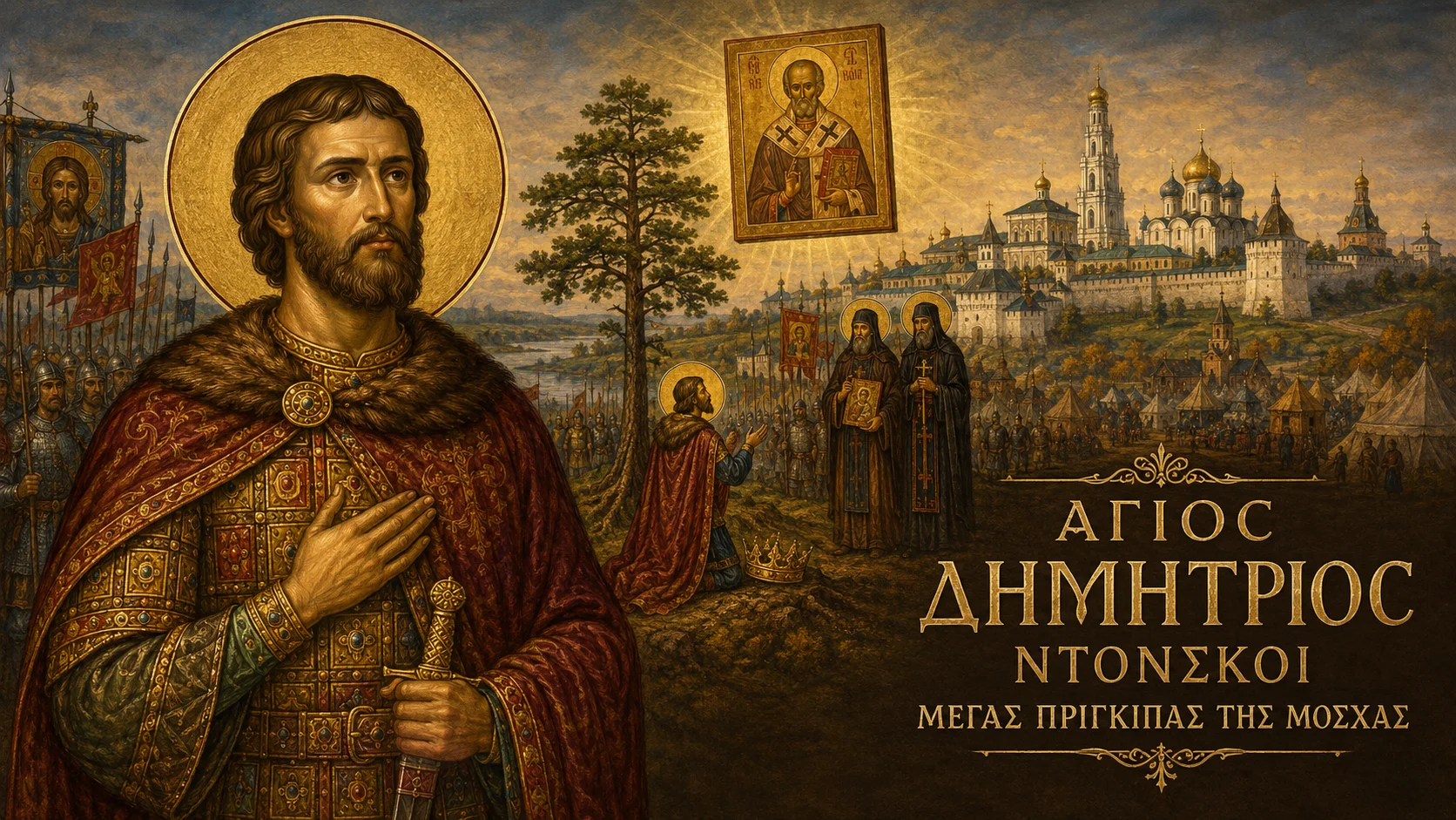 Εικόνα: Άγιος Δημήτριος Ντονσκόι Μέγας Πρίγκιπας Της Μόσχας