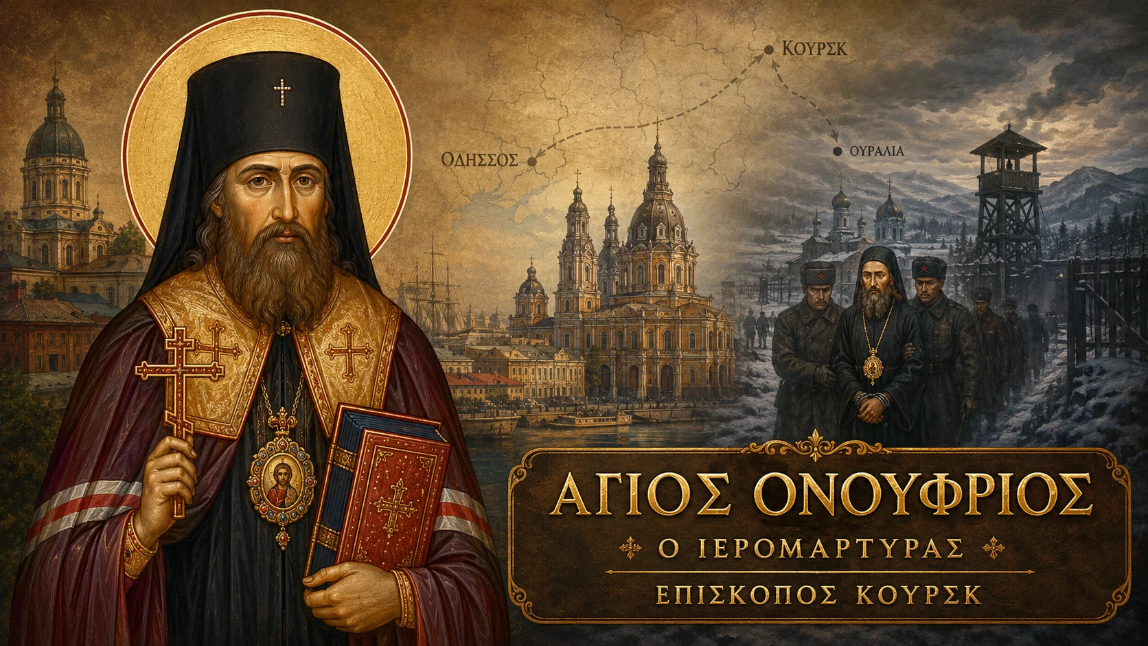 Εικόνα: Άγιος Ονούφριος ο Ιερομάρτυρας Επίσκοπος Κούρσκ