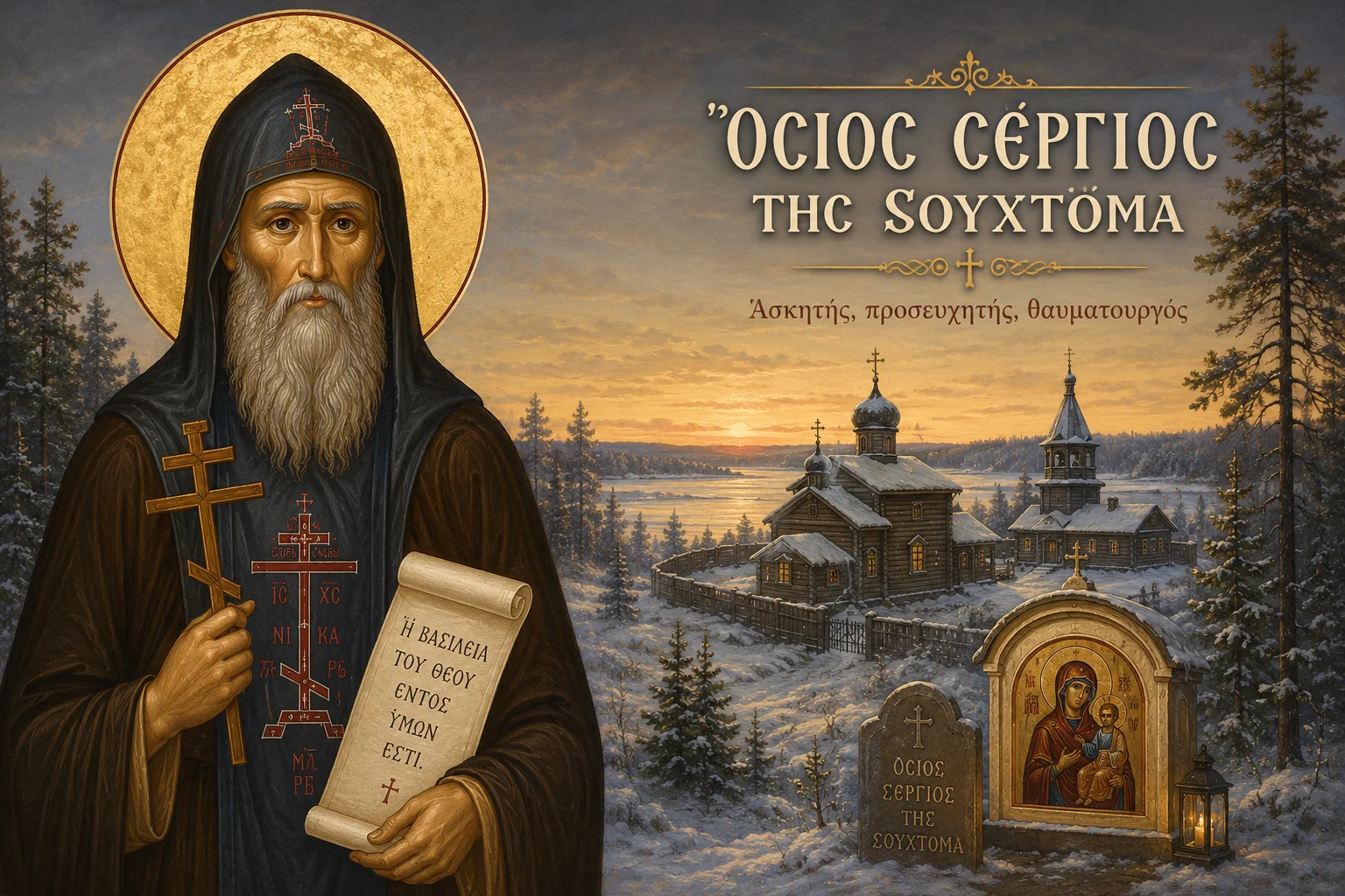 Εικόνα: Όσιος Σέργιος της Σουχτόμα