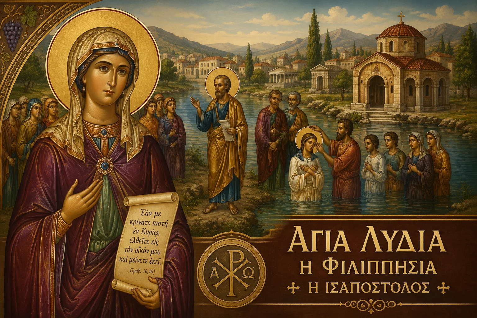 Εικόνα: Αγία Λυδία η Φιλιππησία η Ισαπόστολος