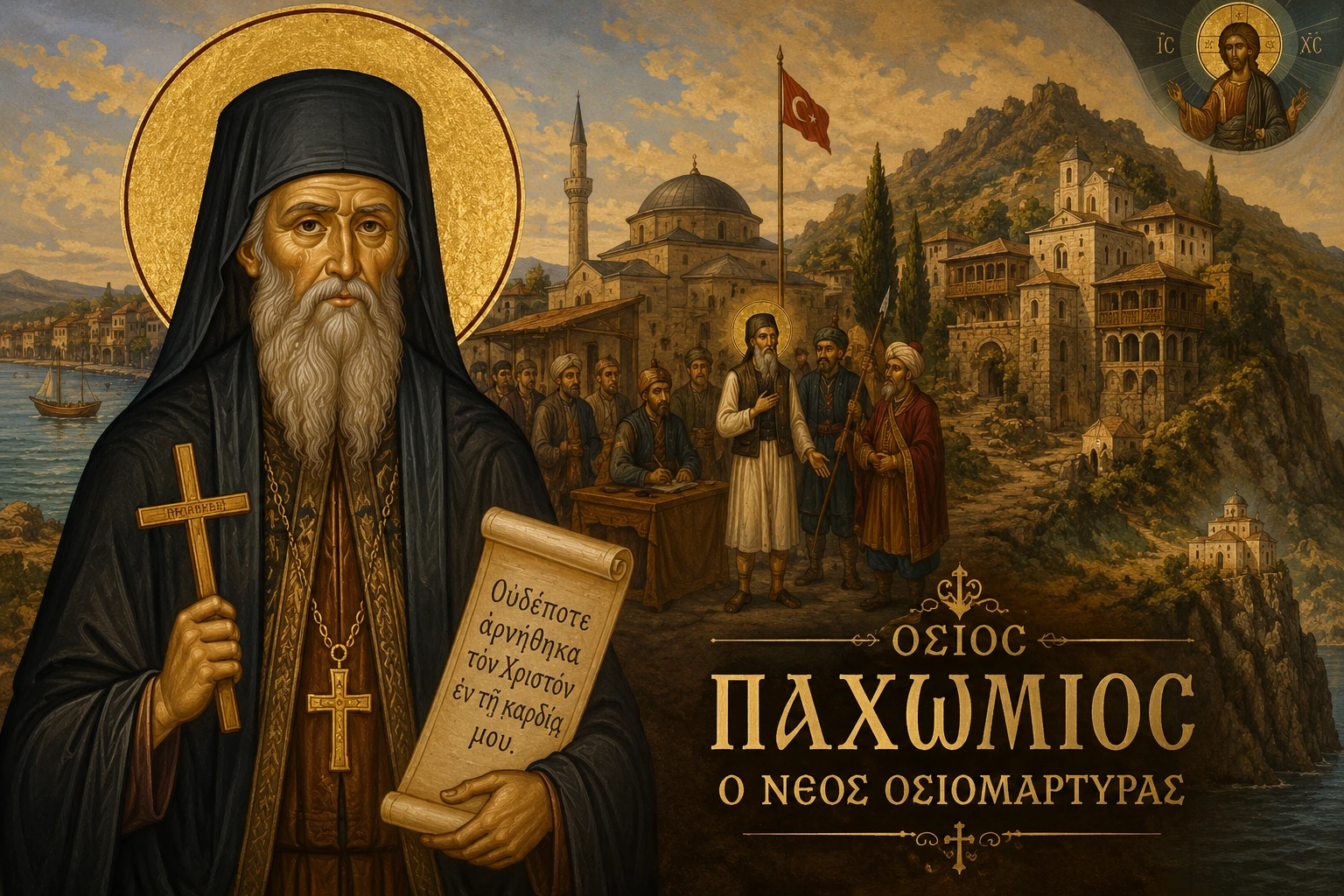 Εικόνα: Όσιος Παχώμιος ο Νέος Οσιομάρτυρας