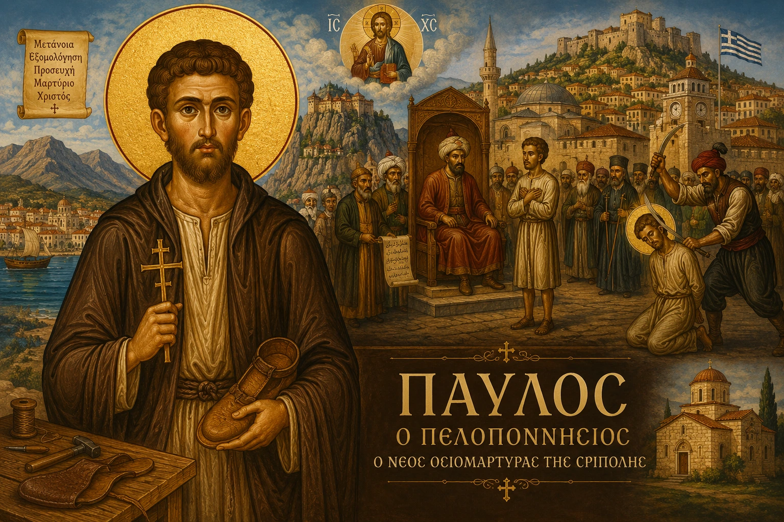 Εικόνα: Παύλος ο Πελοποννήσιος, ο νέος οσιομάρτυρας της Τρίπολης