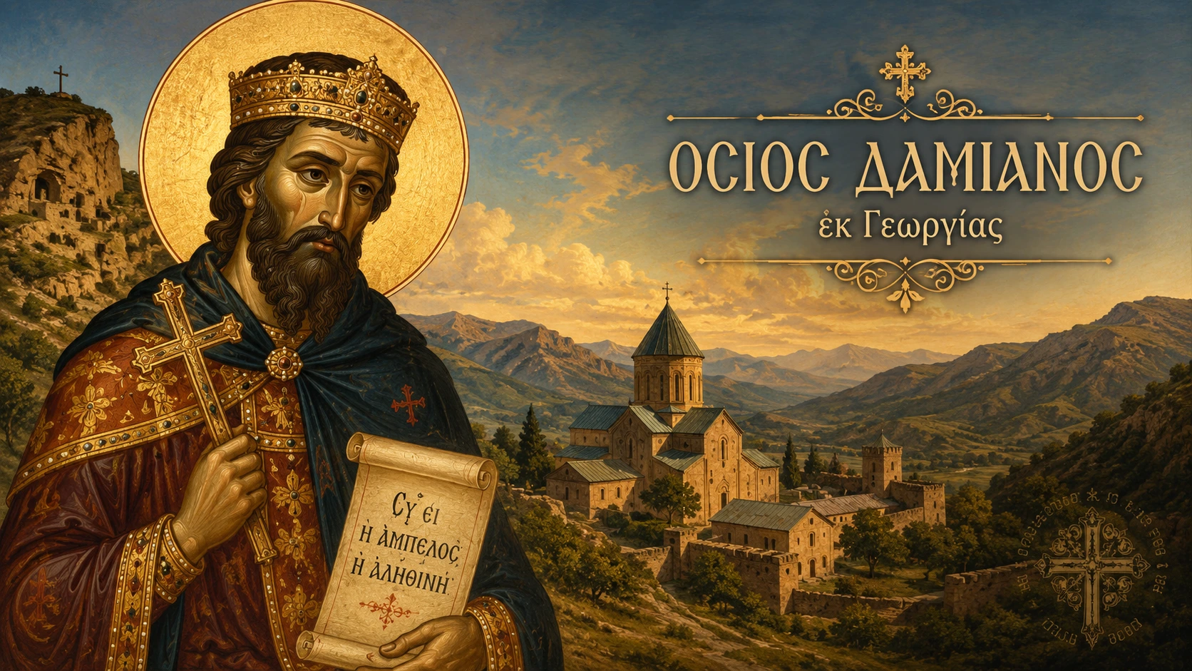 Εικόνα: Όσιος Δαμιανός εκ Γεωργίας