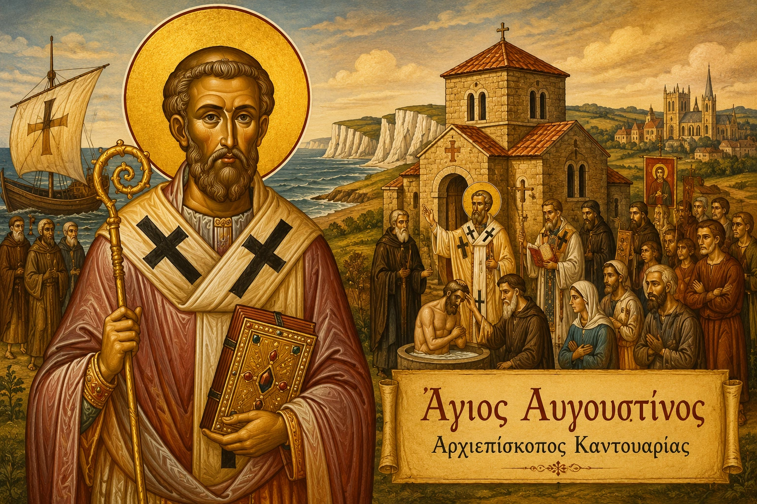 Εικόνα: Άγιος Αυγουστίνος Αρχιεπίσκοπος Καντουαρίας