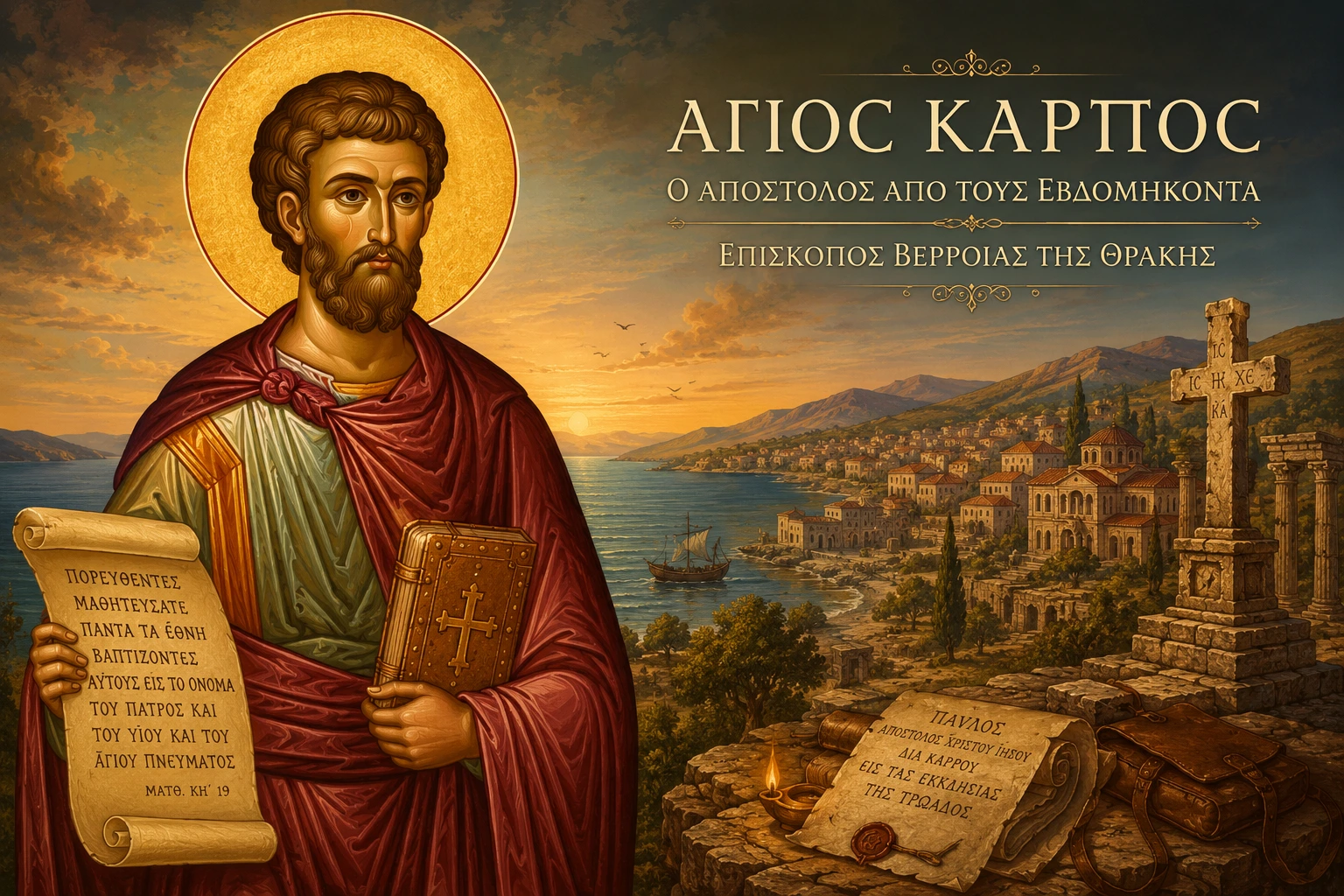 Εικόνα: Άγιος Κάρπος ο Απόστολος από τους Εβδομήκοντα